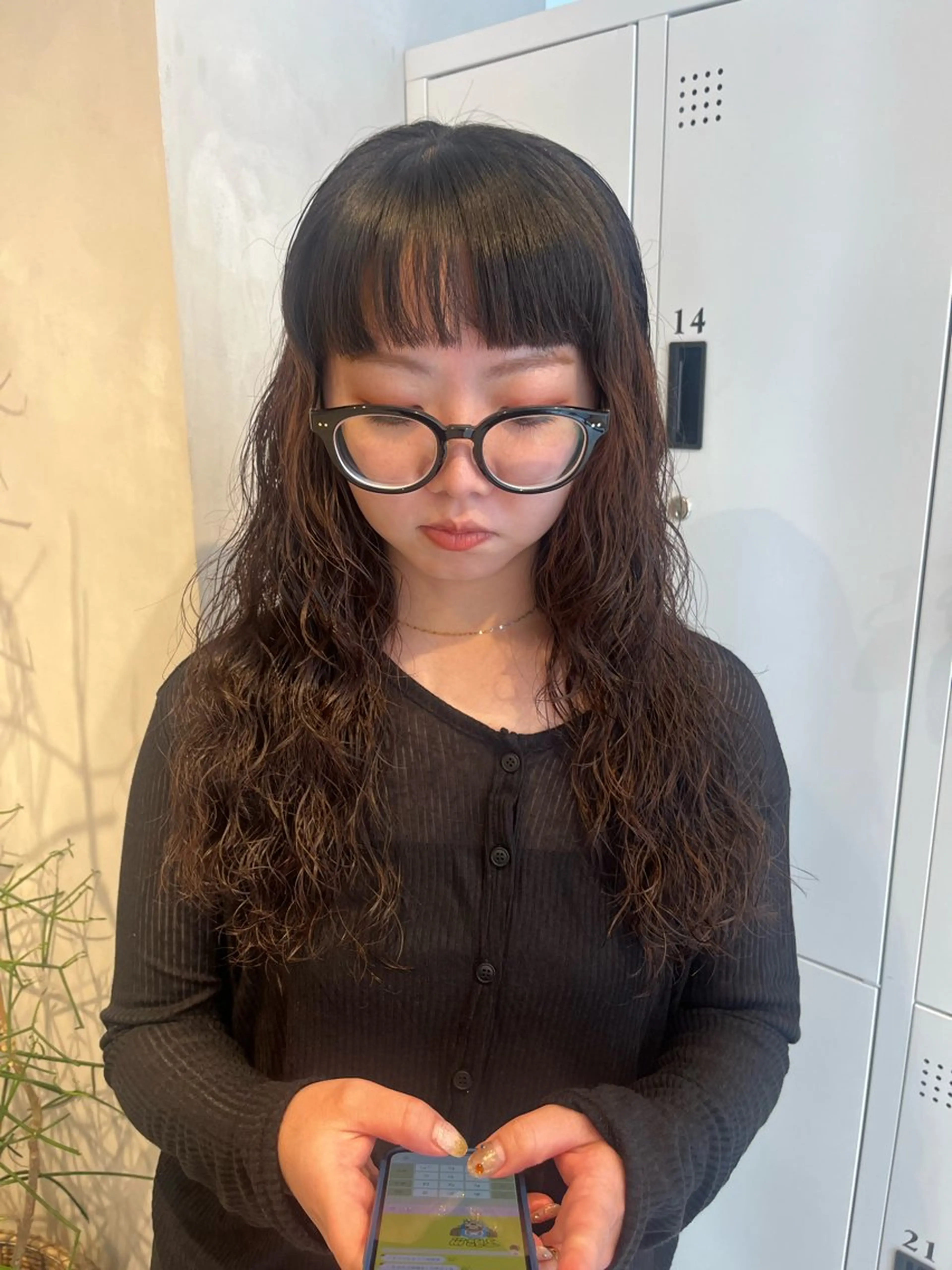 ロング カラー パーマ カット パーマ トリートメント ボブ/ベージュ/ パーマ🪿近森ゆいのヘアスタイル