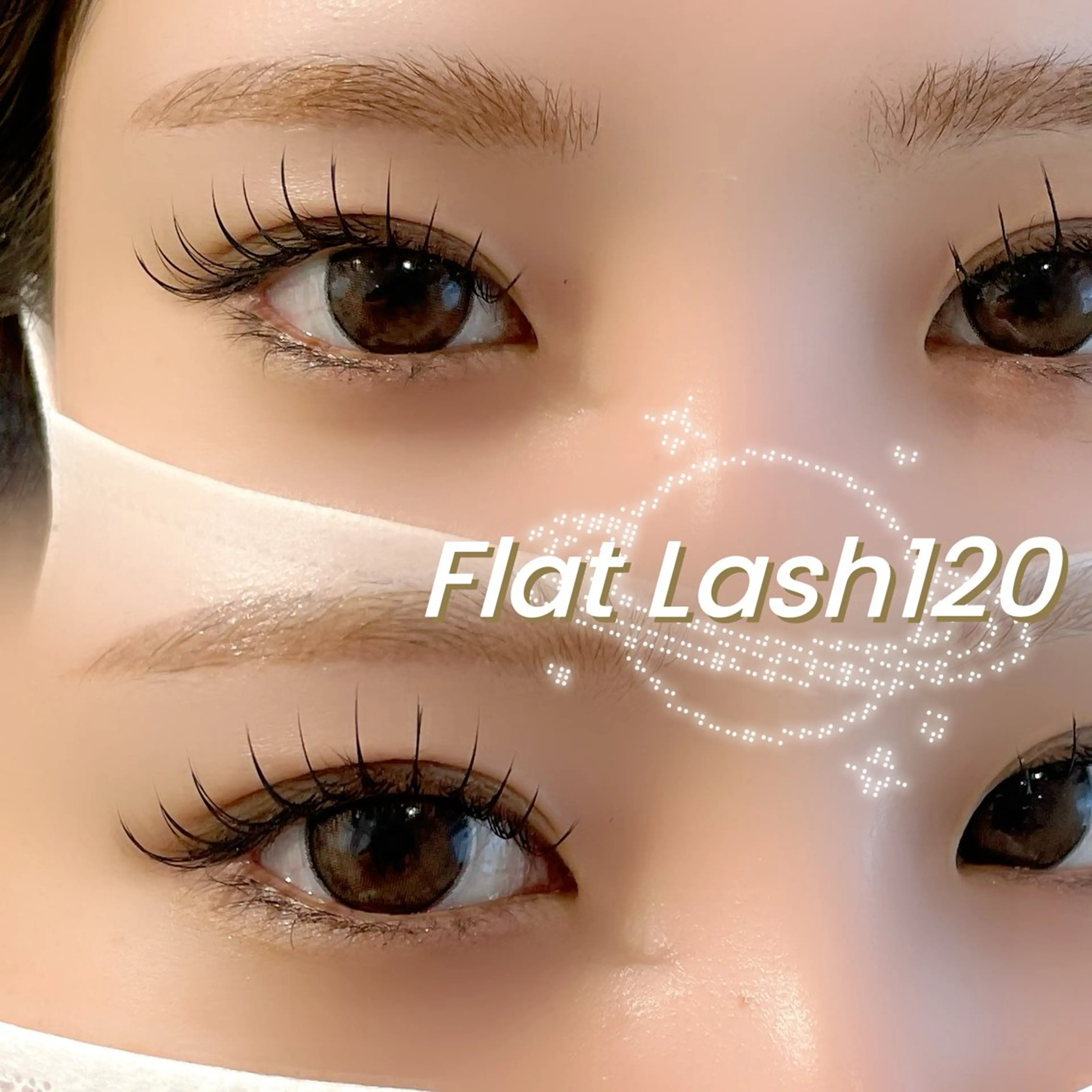 【ご新規様限定💥￥5000】オフ込みフラットラッシュ両目100​〜​120本♡̴⟡.˚の写真