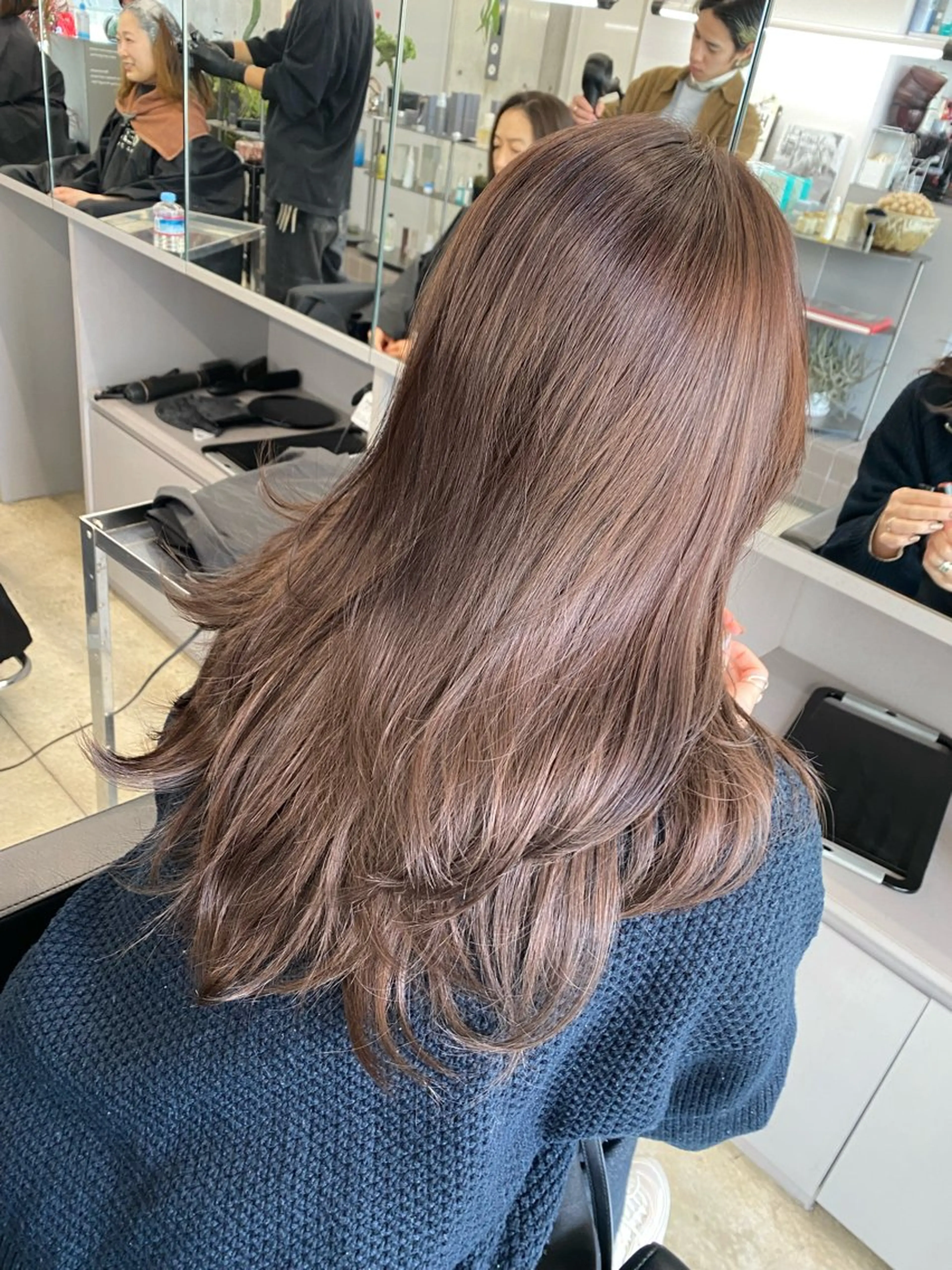 セミロング カラー カット ヘアカラー トリートメント レイヤー/柔色 カラー/SAkiのヘアスタイル