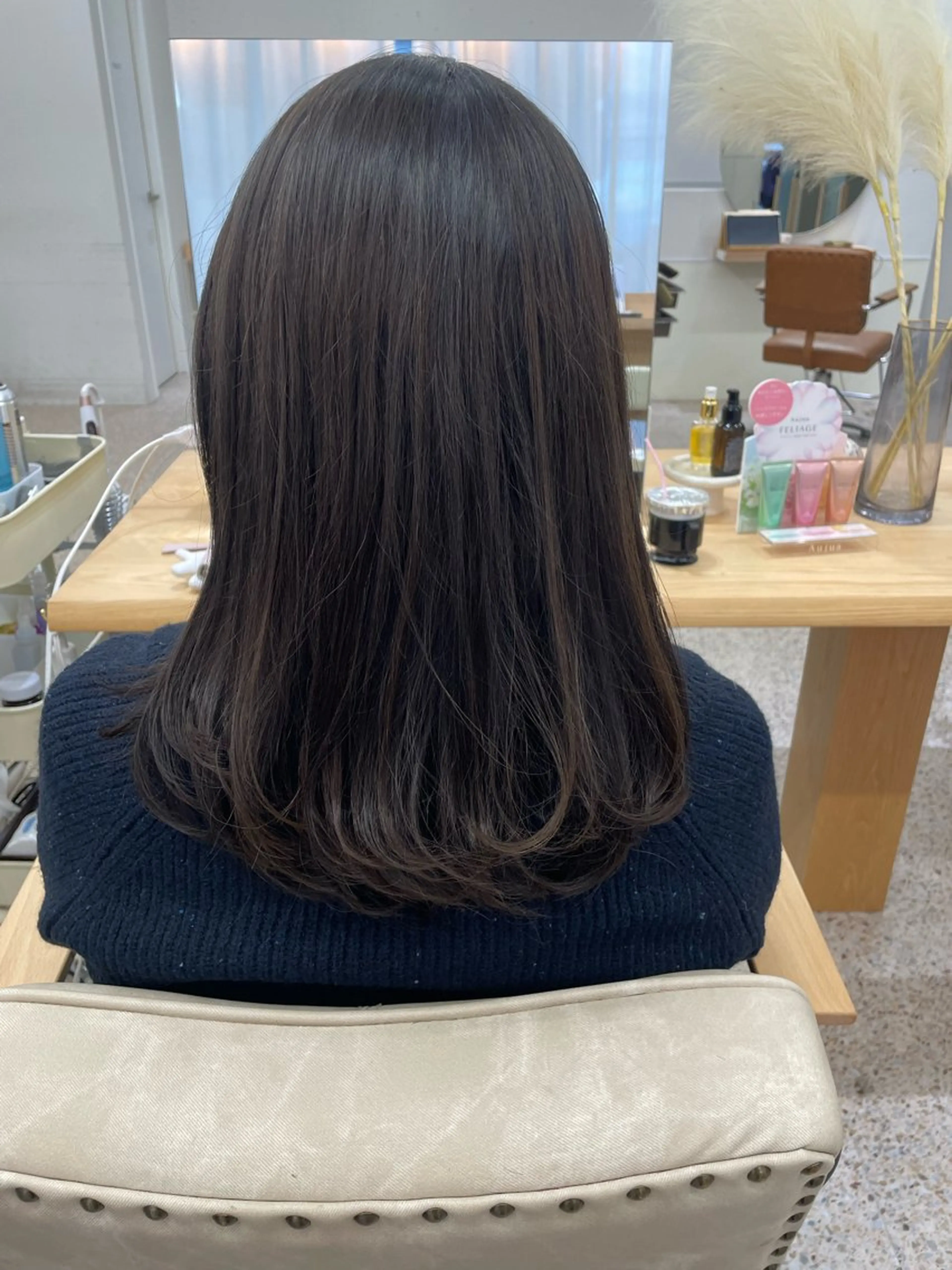 ミディアム カット ヘアカラー unica by milly 【緑地公園】所属・ユニカバイミリー MISAKI🫧のヘアスタイル