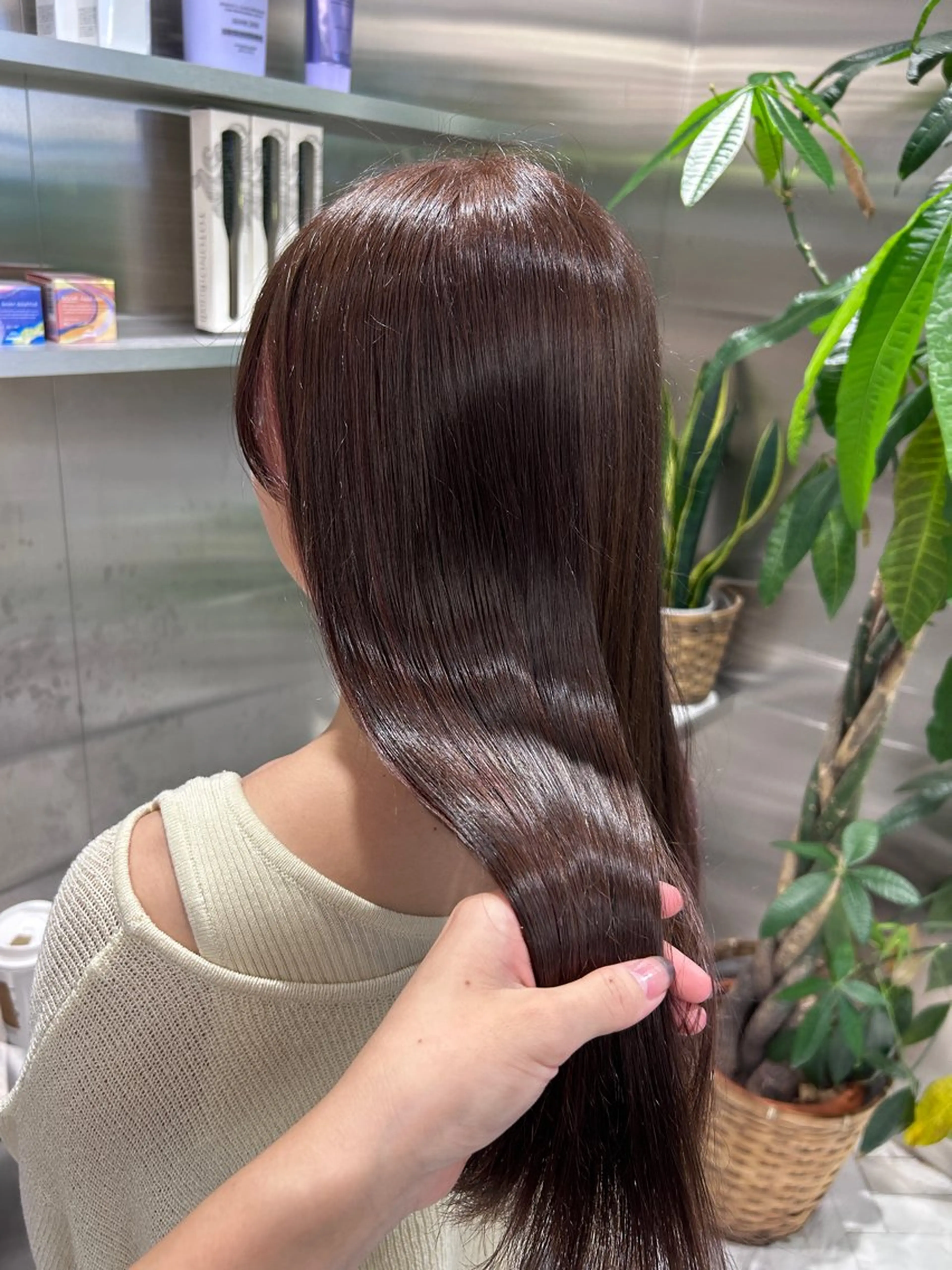 セミロング カラー ヘアカラー 冬っぽカラー/ マツエク/ゆきなのマツエク・マツパデザイン