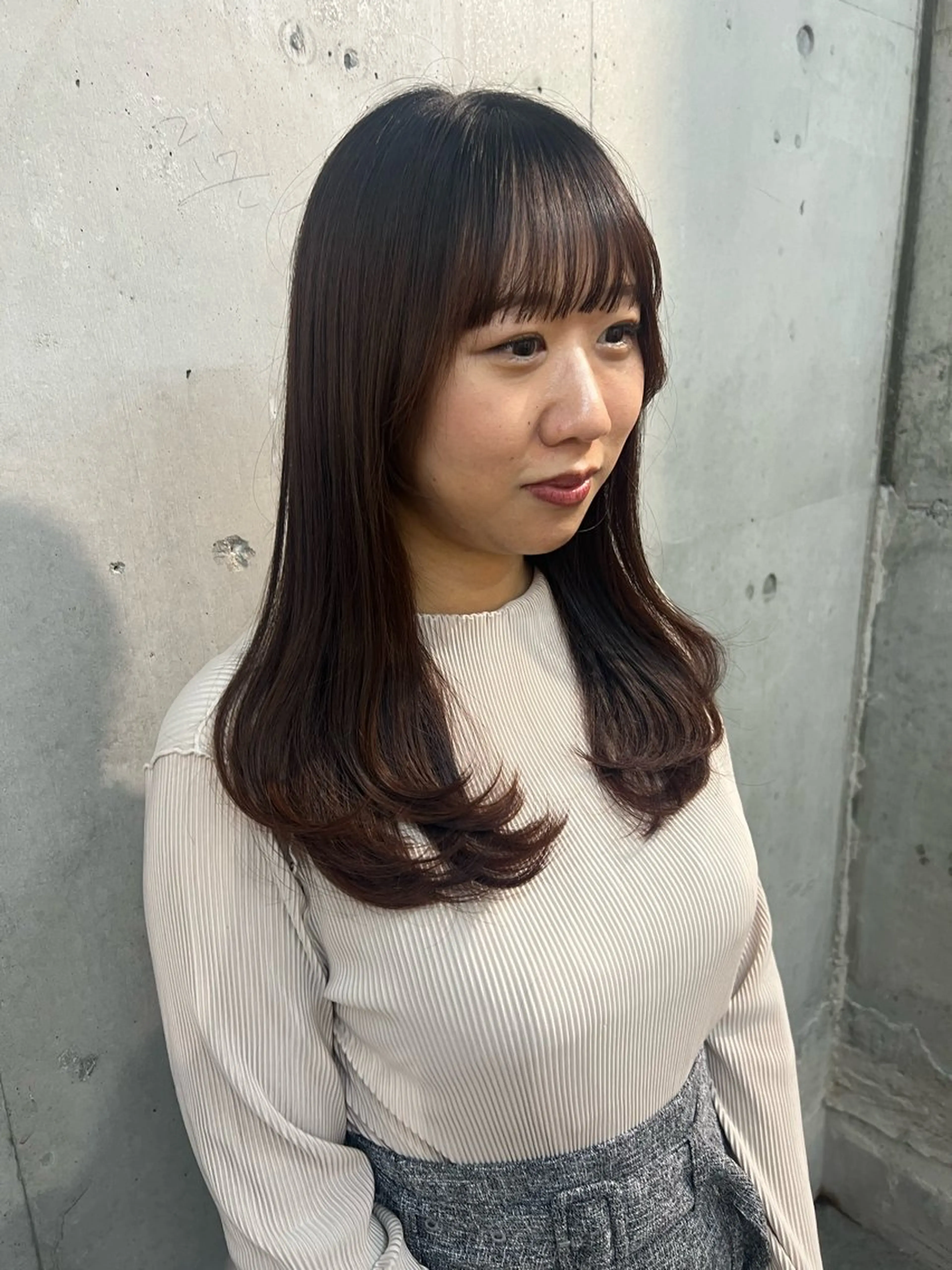 セミロング レイヤーカット カット Ayaka🩰🎀 ガーリー/暖色♡のヘアスタイル