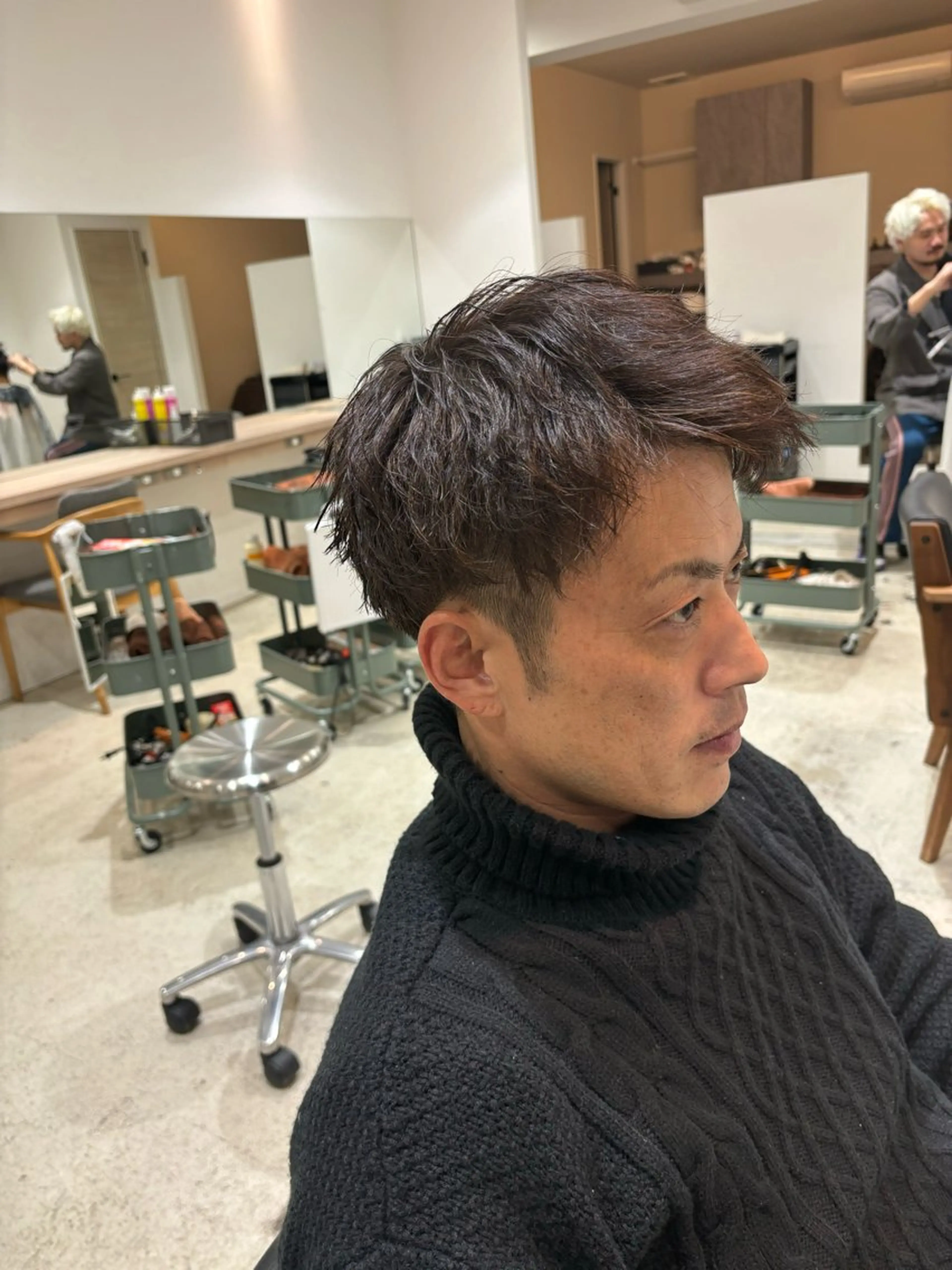 メンズ アップバング 刈り上げ ayame by Gigi所属・Gigi宇都宮🌼 sayanoのヘアスタイル