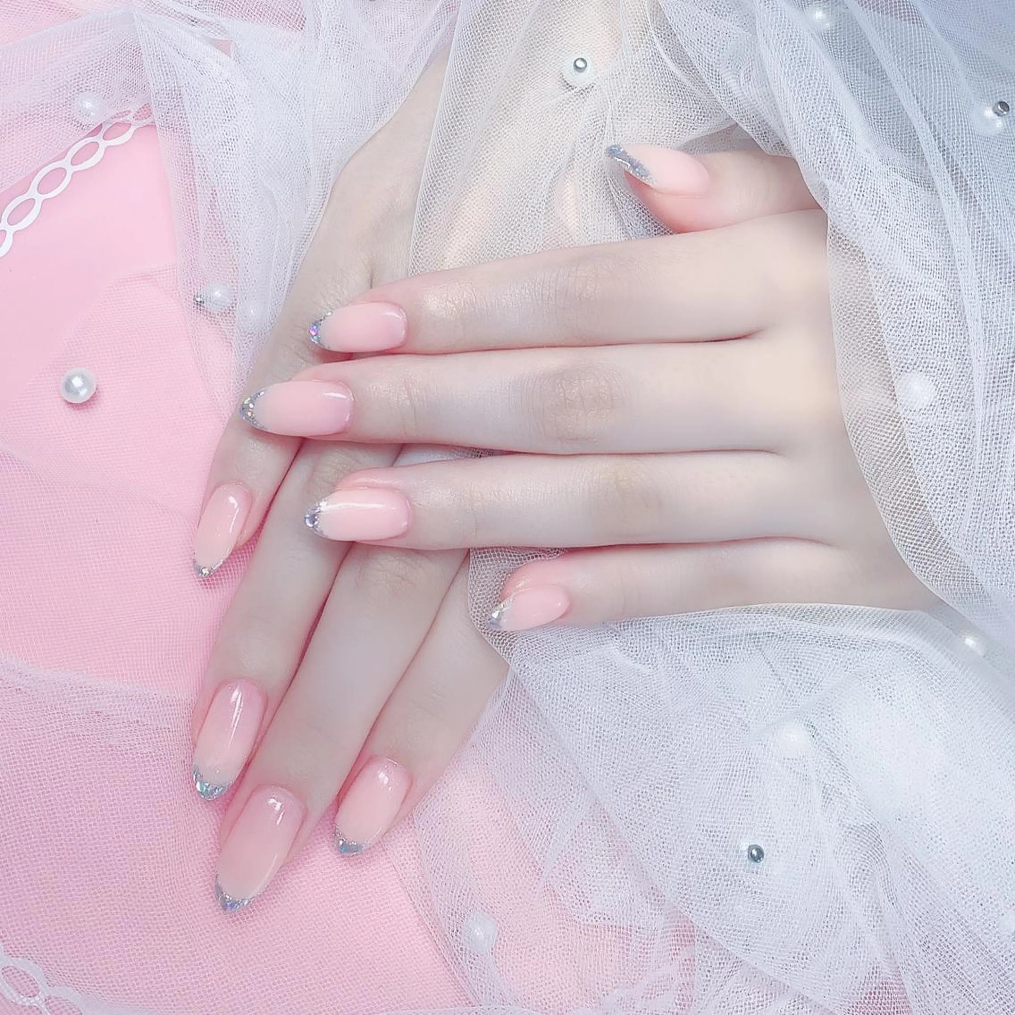 ネイル フレンチネイル ガラスフレンチ Nail Salon kihi大塚店のネイルデザイン