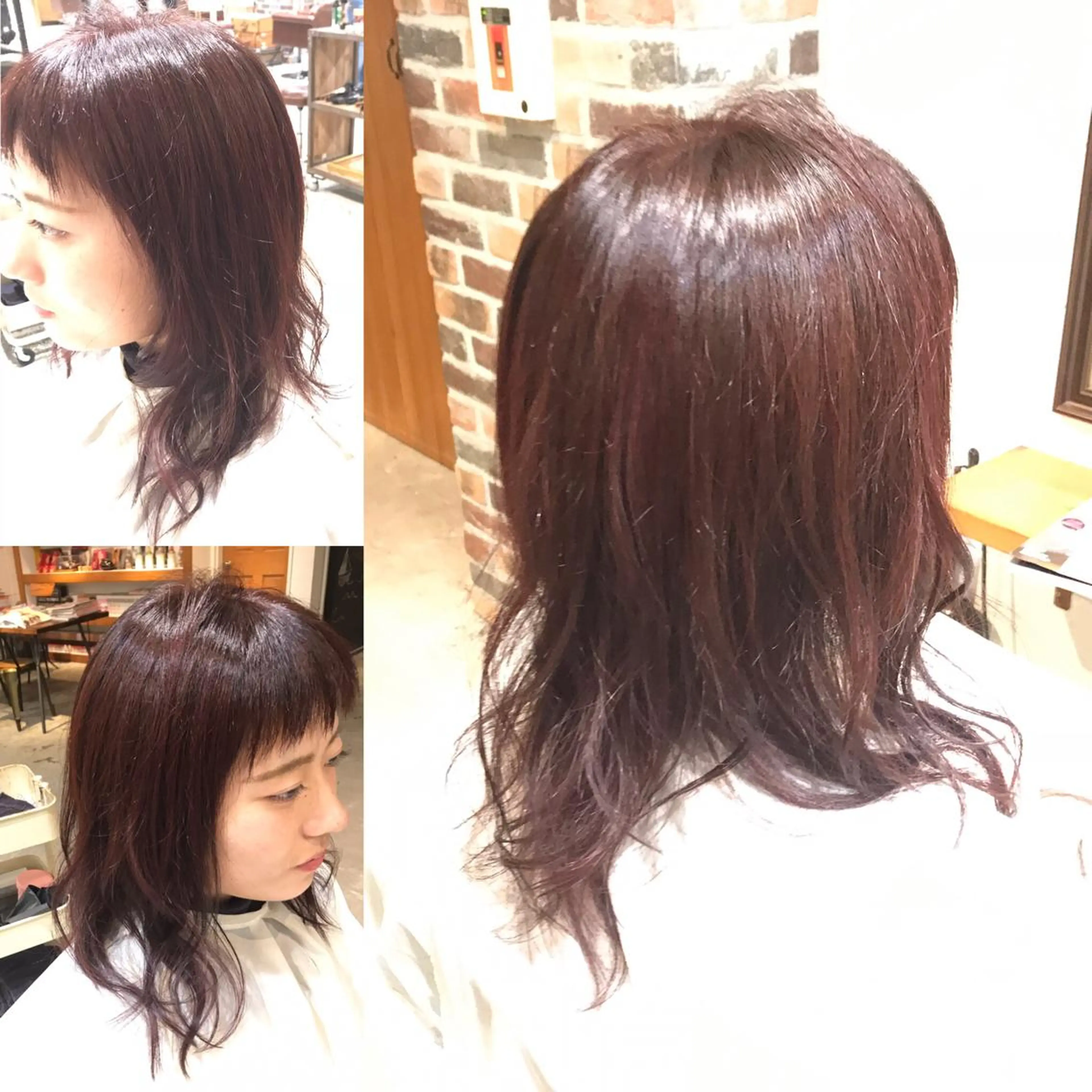 ミディアム カラー パーマ ヘアアレンジ メンズ キッズ 子どものヘアアレンジ メンズハイライト ブラウンカラー グラデーションカラー ハイライトカラー Forest. -髪質改善-のヘアスタイル