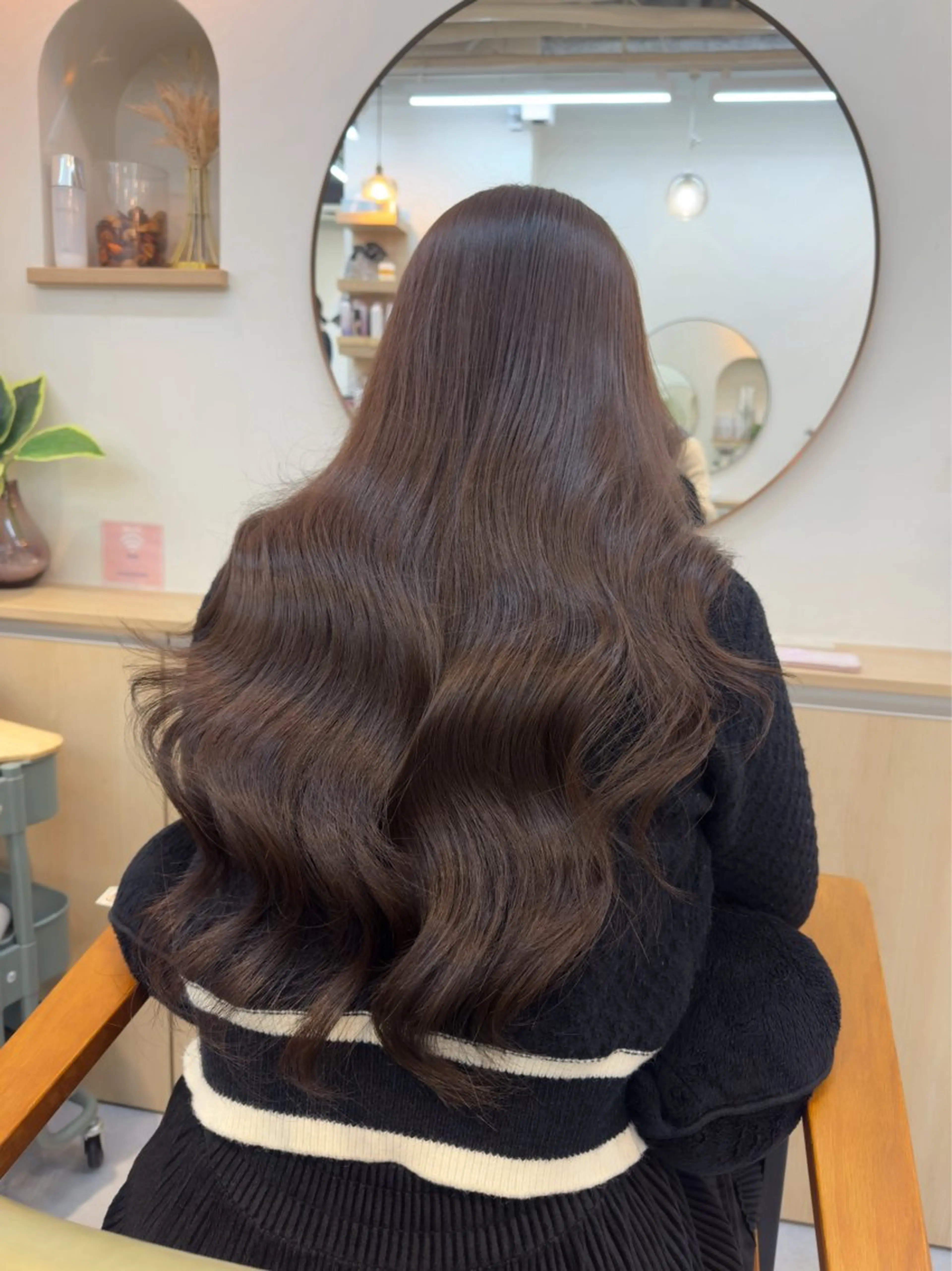 ロング カラー ブリーチ ダブルカラー ブリーチなしカラー ヘアカラー レイヤー/顔周り /いいぬまみかのヘアスタイル