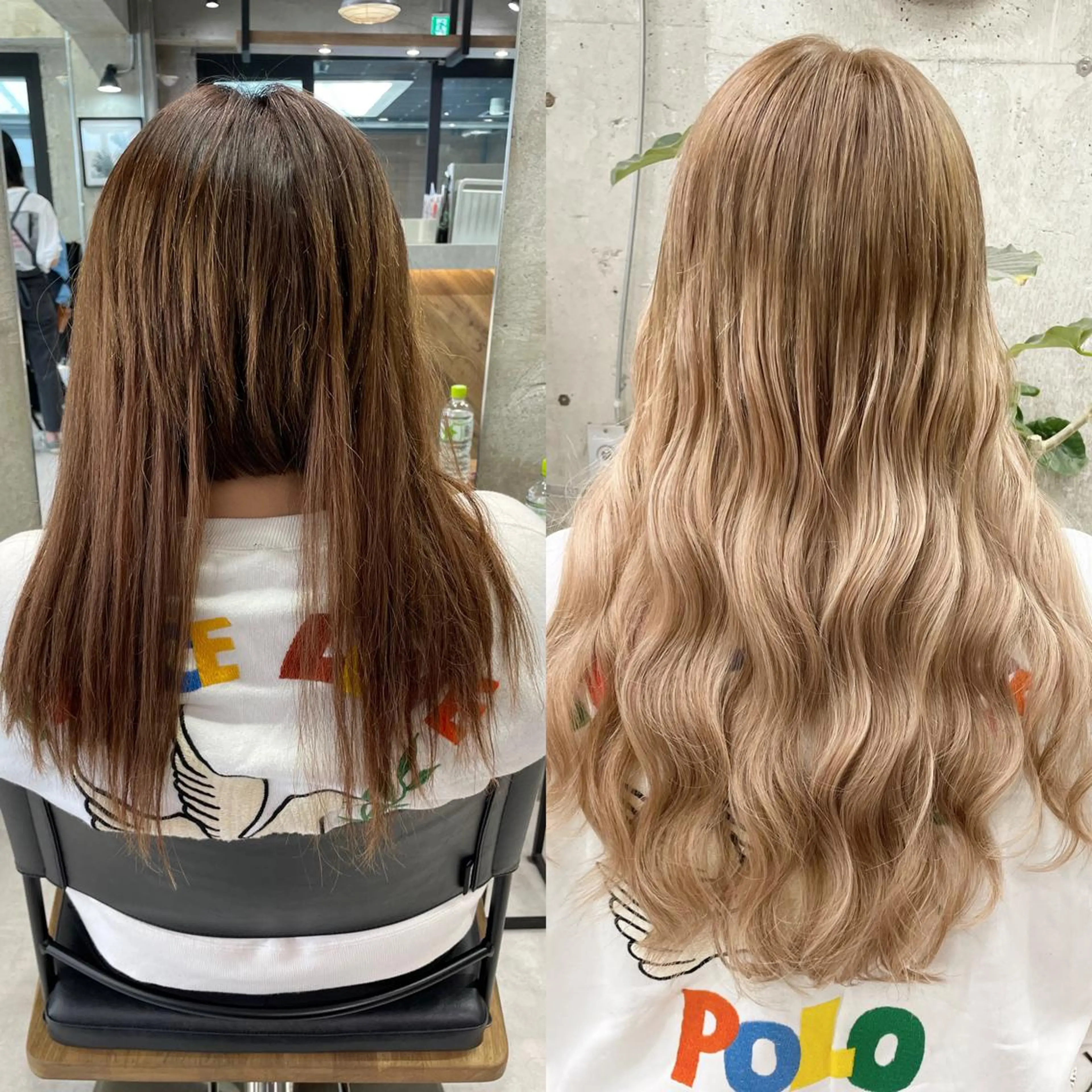 ロング カラー ヘアアレンジ ヘアカラー エクステ TATSUYA アートディレクターのヘアスタイル