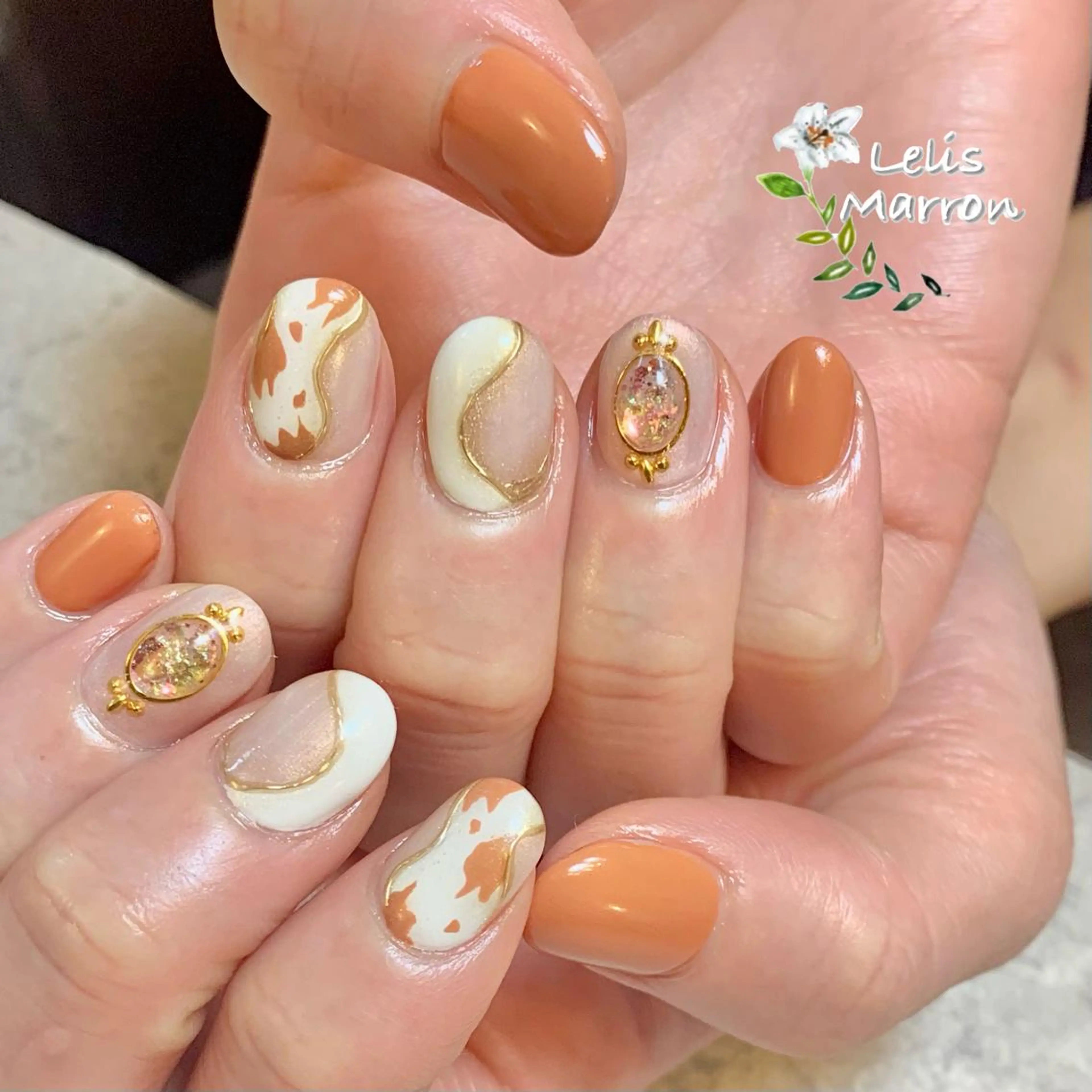 ネイル ハンドネイル Lelis Marron所属・岸 侑李のネイルデザイン