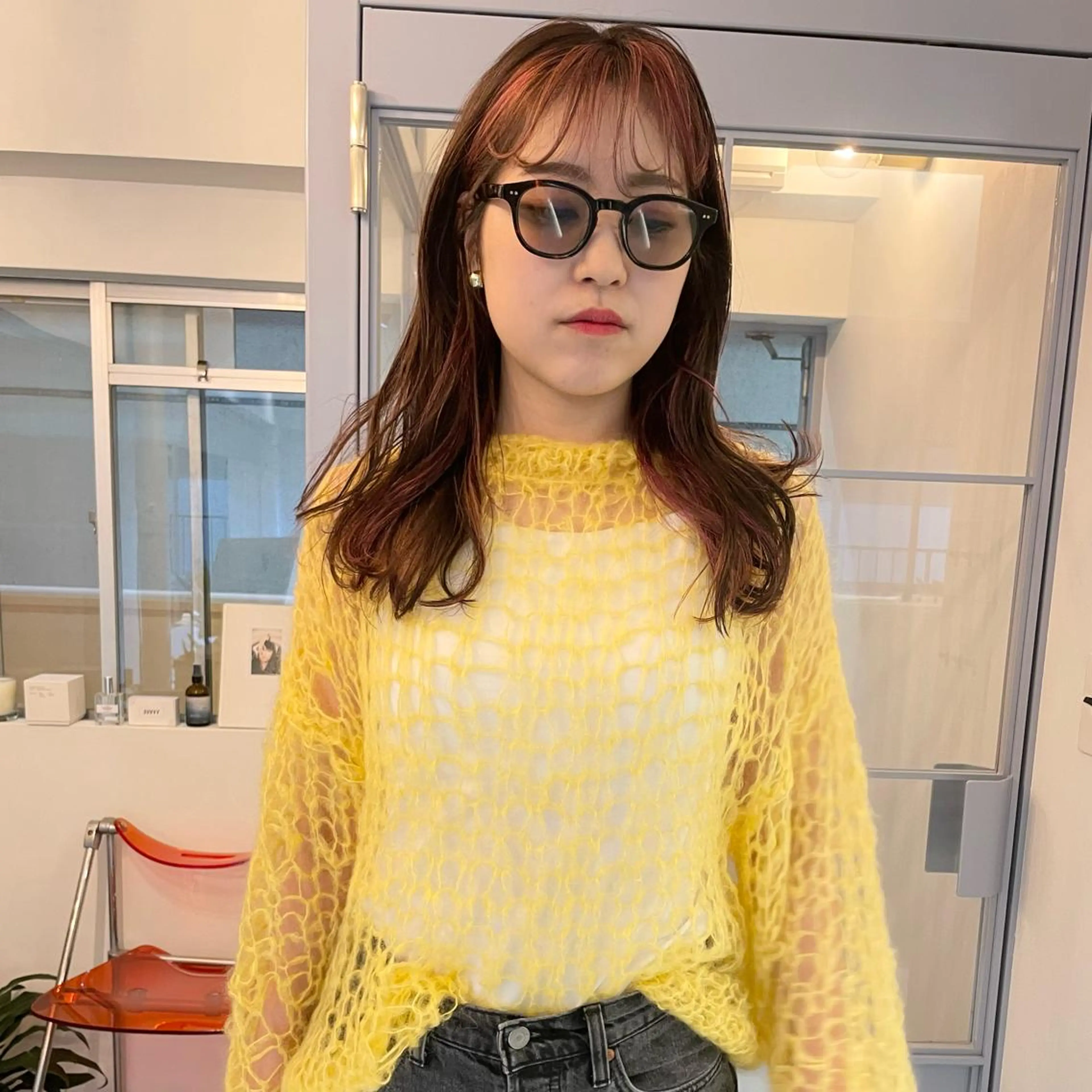 ミディアム カラー suvvy hairsalonのヘアスタイル