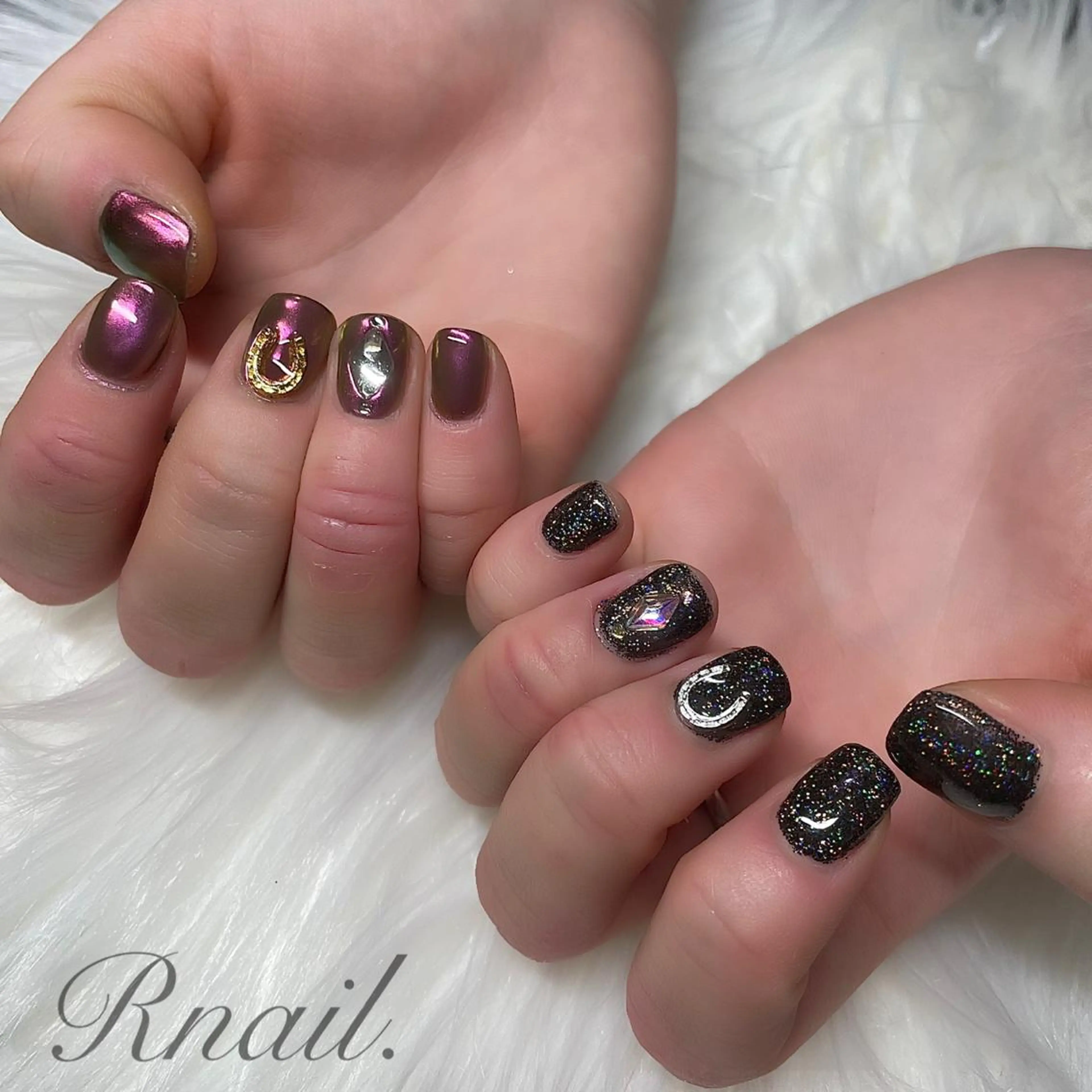ネイル ミラーネイル ストーンネイル ハンドネイル R nail.のネイルデザイン