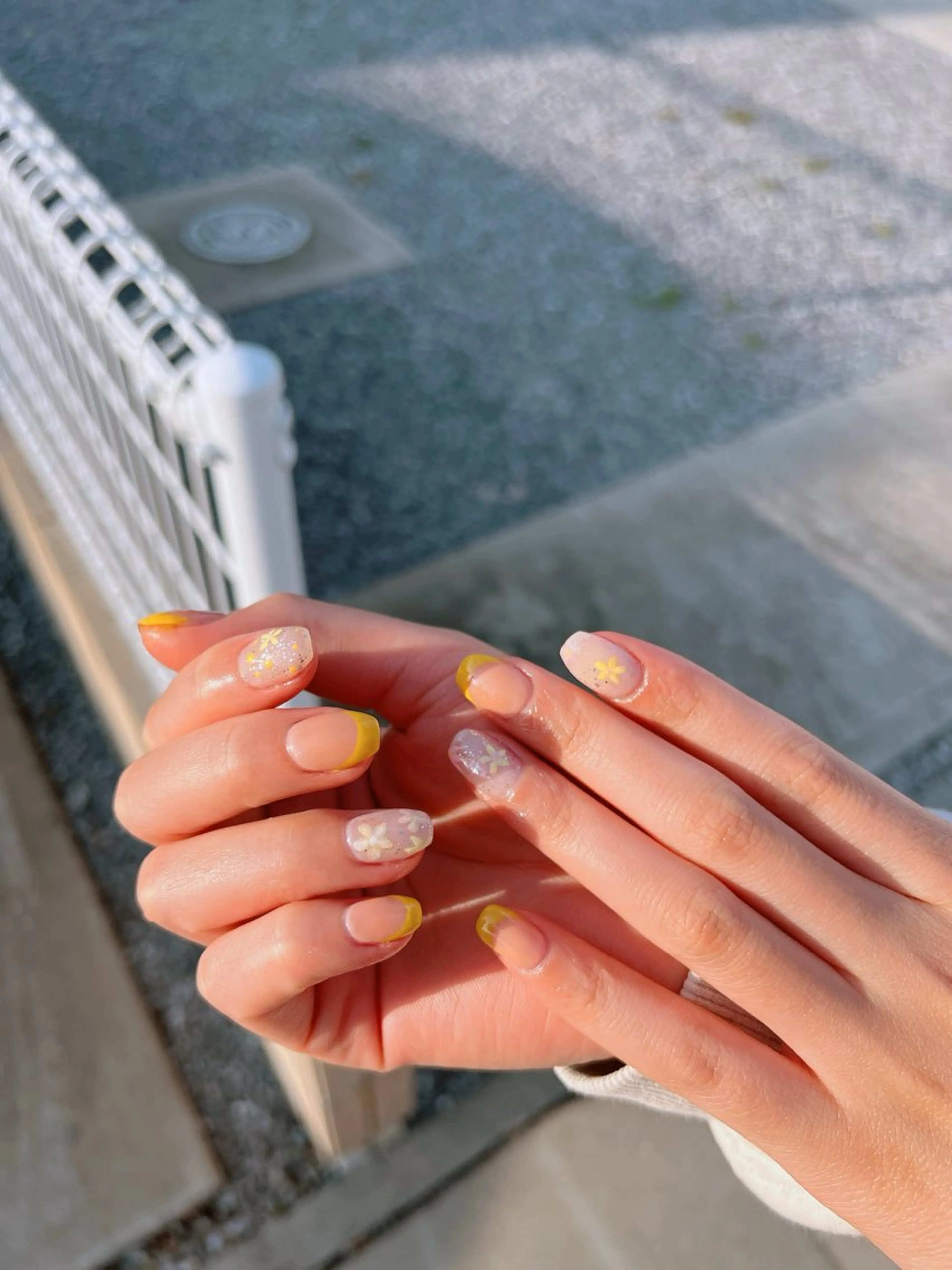 ネイル フットネイル フレンチネイル 韓国ネイル ロングネイル マグネットネイル Lee _nailのネイルデザイン