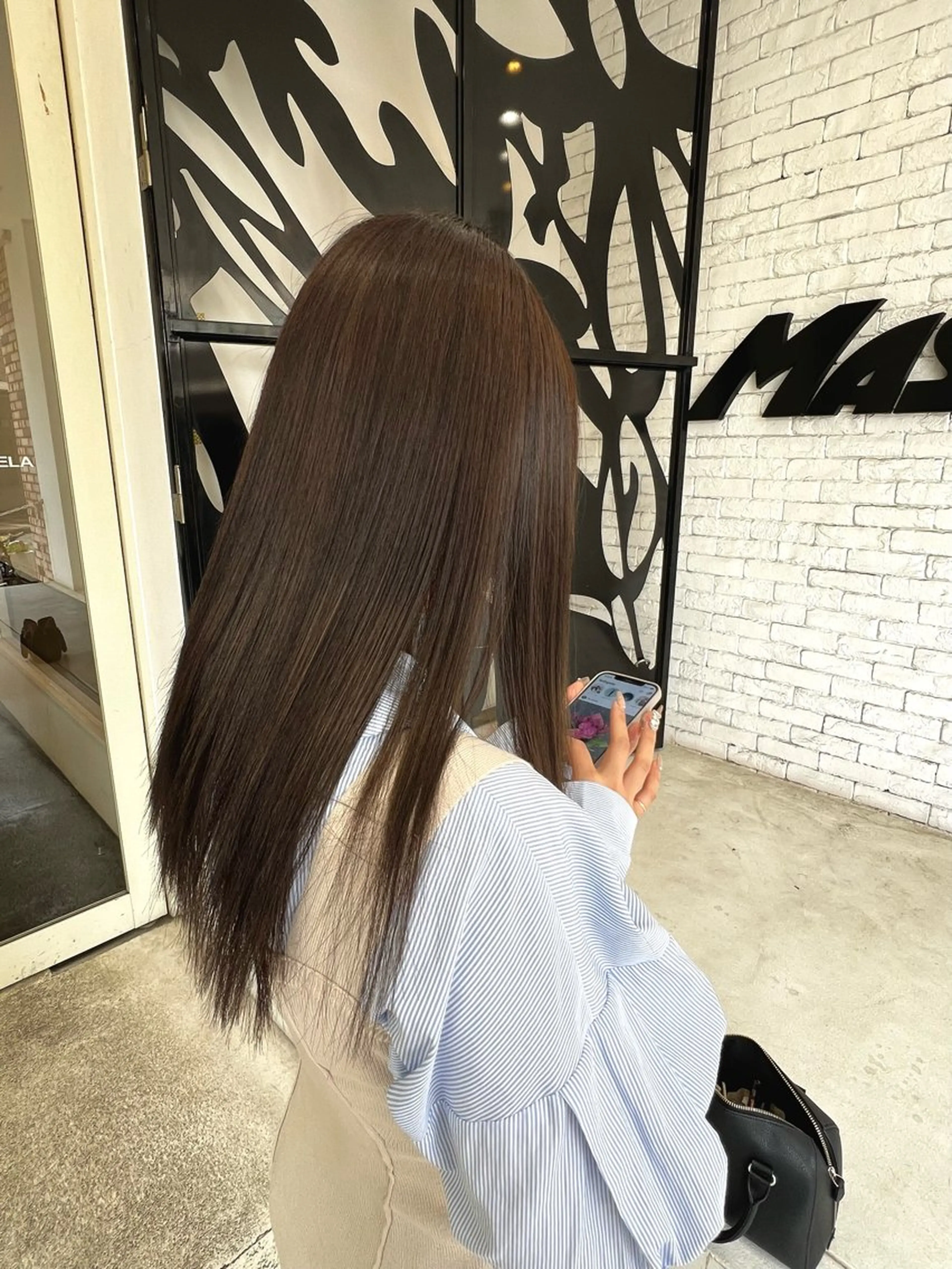 ロング カラー MASHU Machela店所属・ほのか./大阪 透明感カラー/韓国風のヘアスタイル