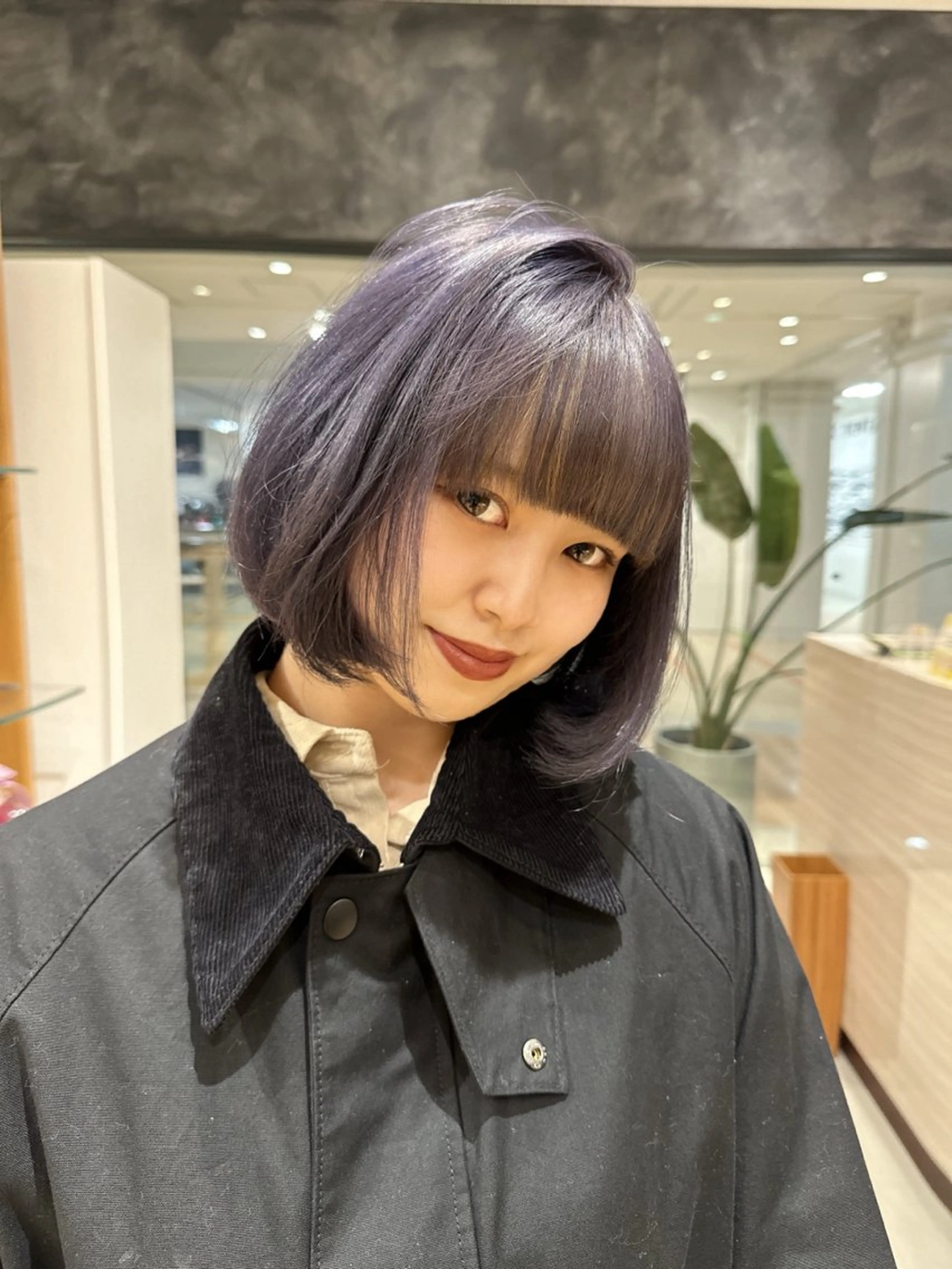 ショート カラー ブルーカラー ブルーラベンダー ラベンダーカラー rilliant所属・中原 つくしのヘアスタイル
