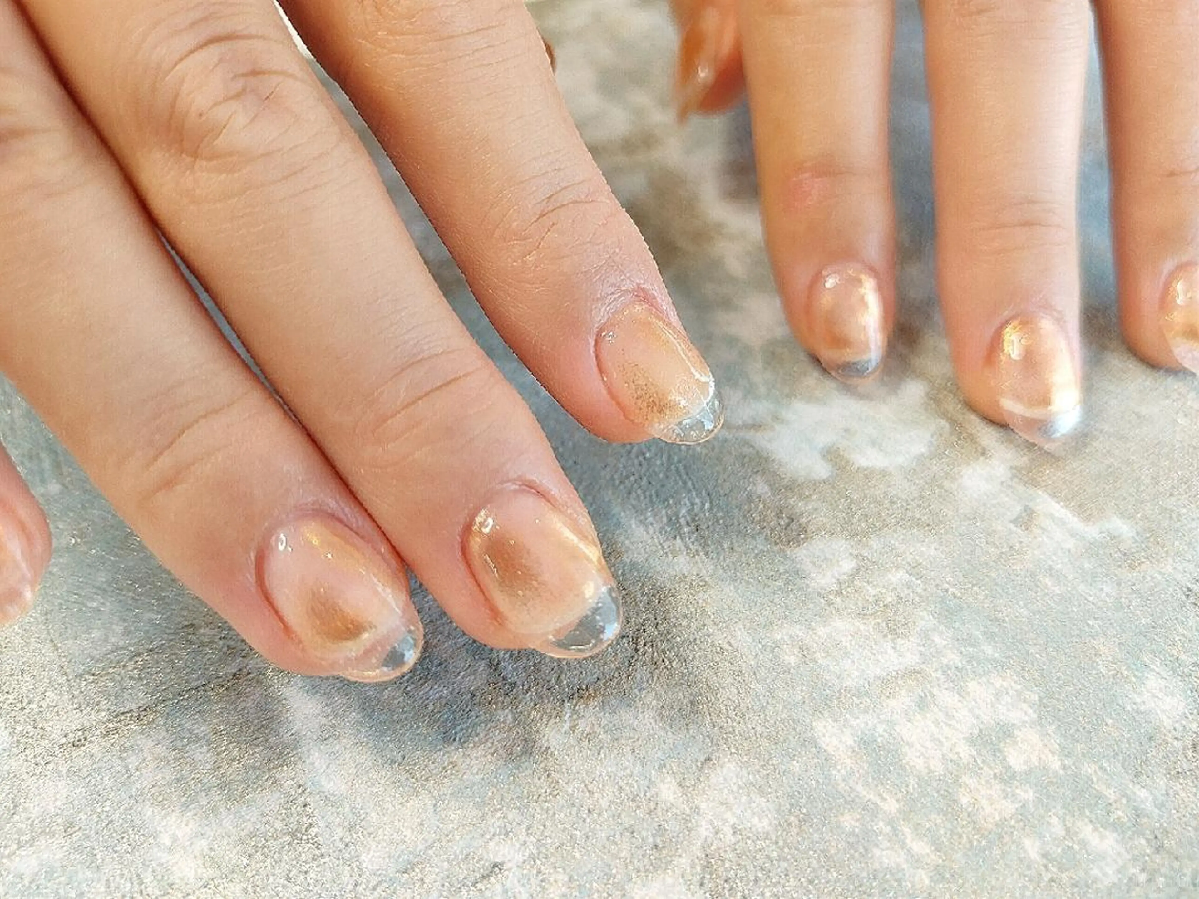 ネイル クリアネイル フレンチネイル ミラーネイル cheri/ Sekiのネイルデザイン