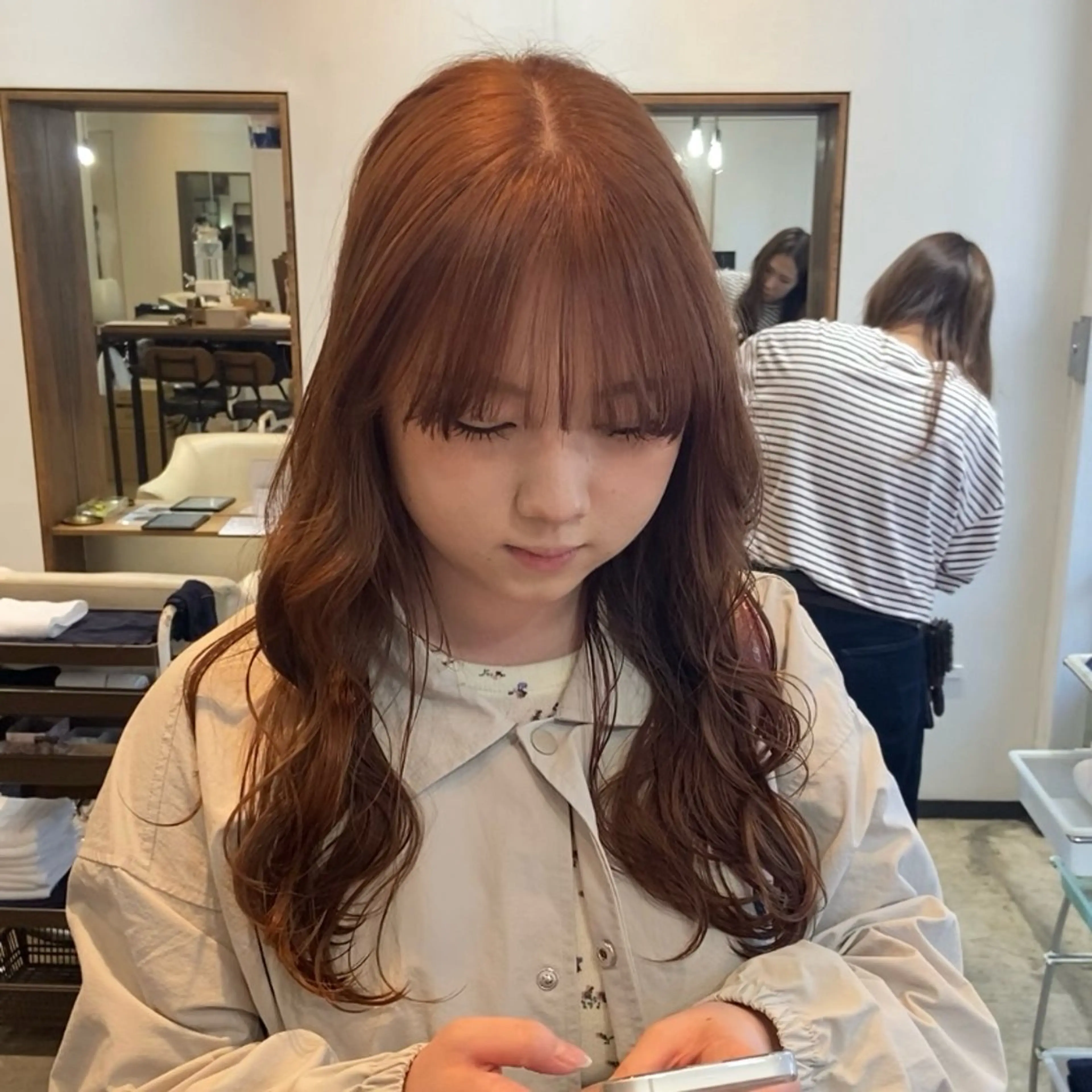 ロング ヘアカラー トリートメント miku 🫧のヘアスタイル