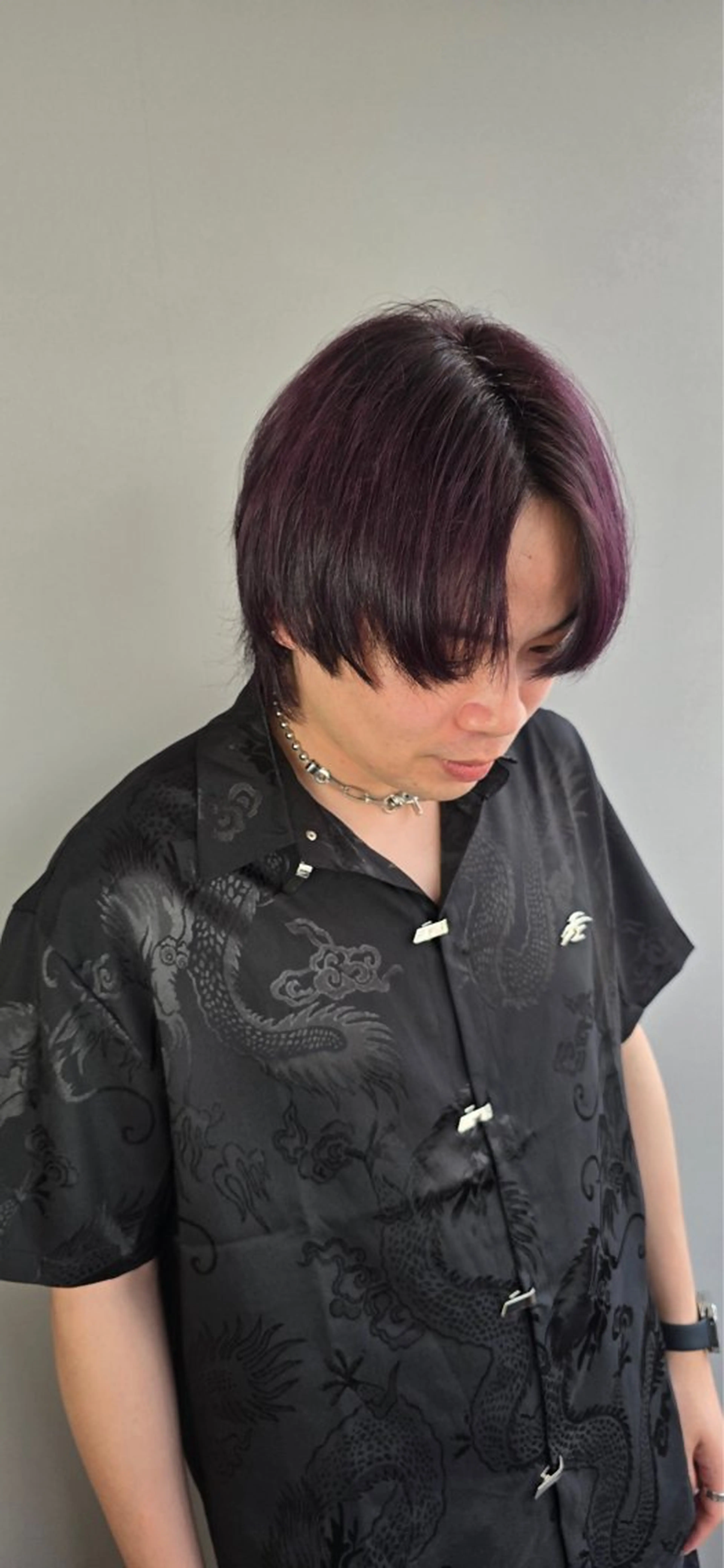 ショート カラー パープルカラー カット ヘアカラー 透明感カラー/艶髪/ エクステ/HIROのヘアスタイル