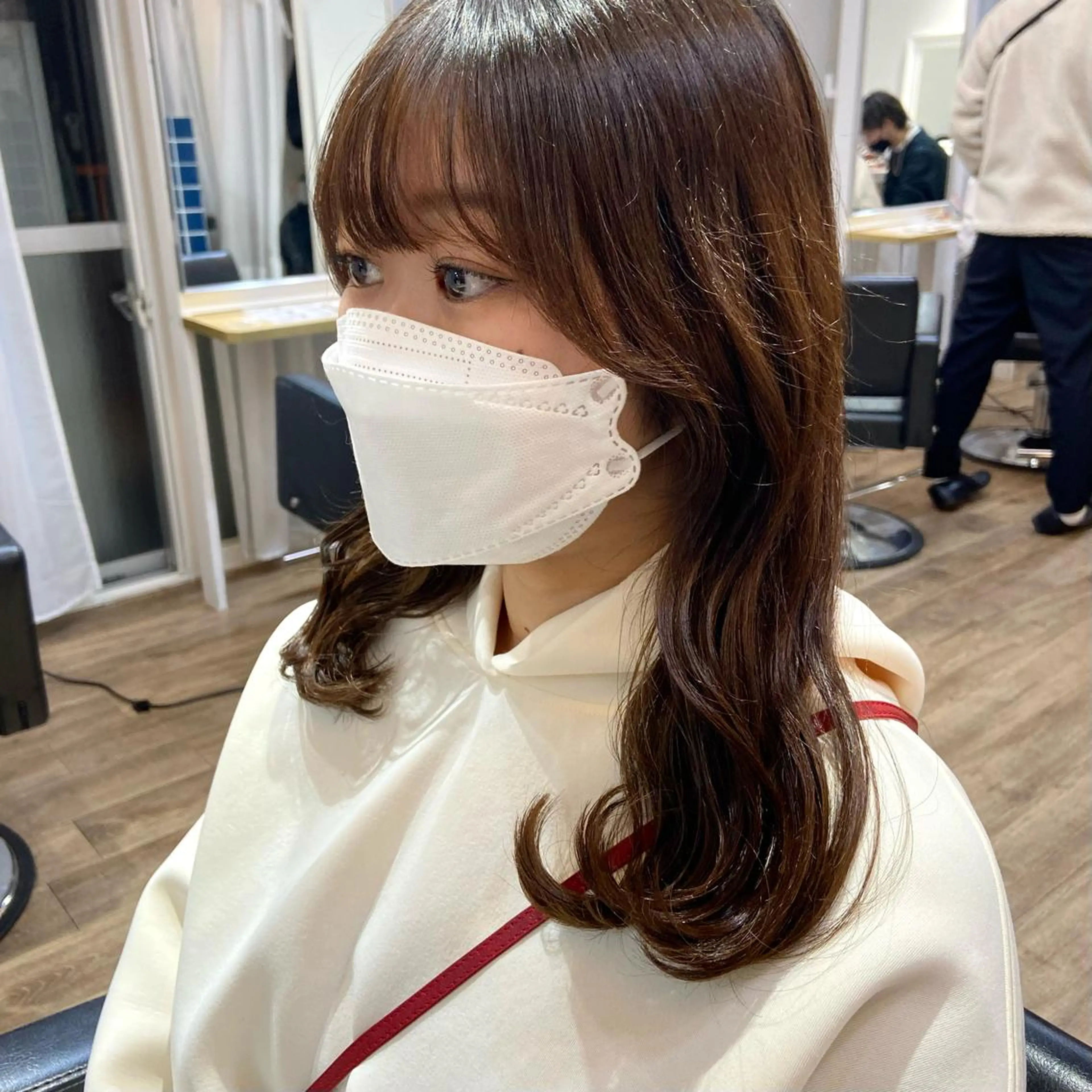 セミロング ボブ ハイライト 髪質改善 mai 🎀 / 梅田美容室のヘアスタイル