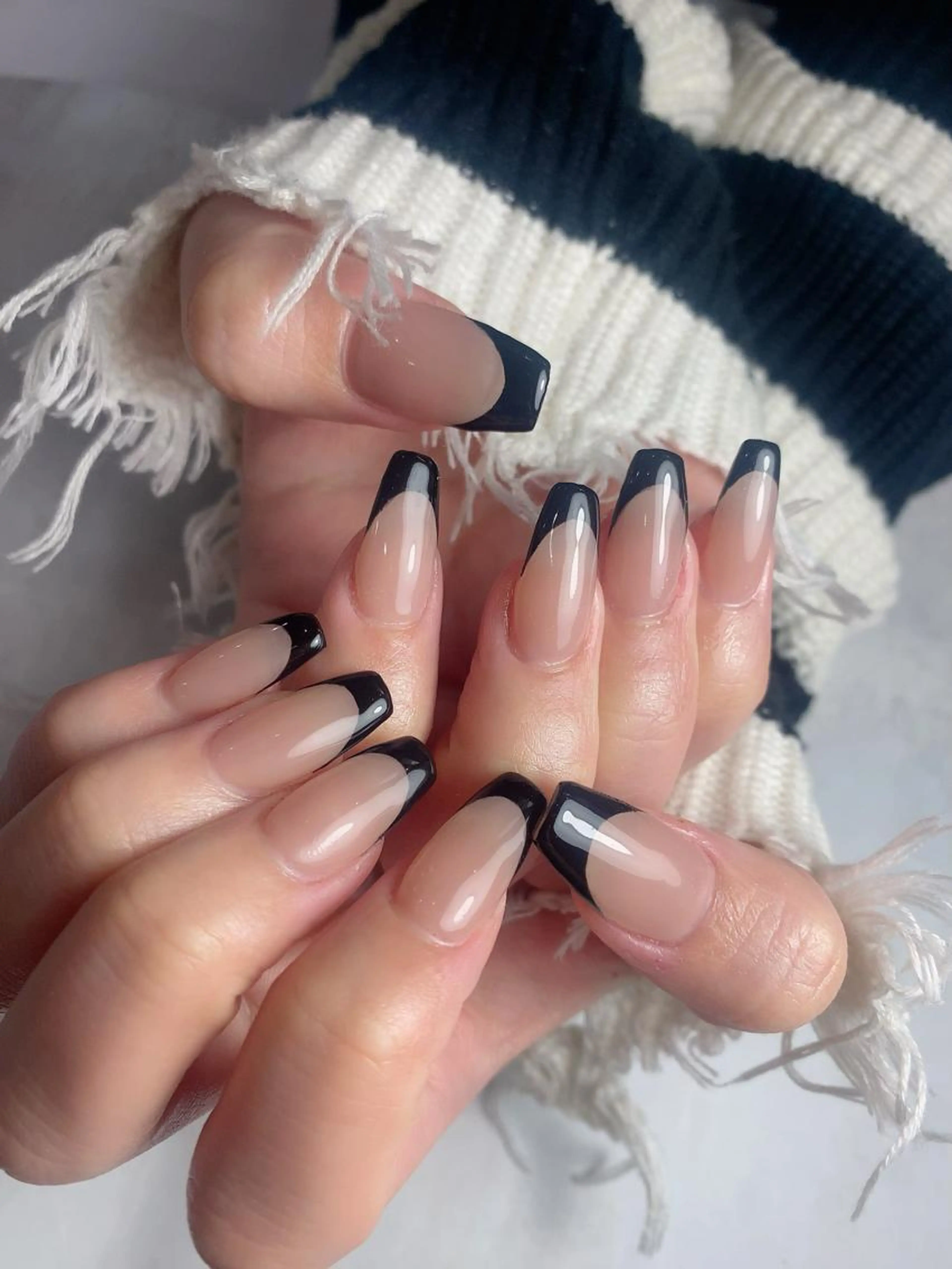 ※オフなし❗️フレンチ（ハンド）✨（ベースはクリアになります）※アートなしの写真