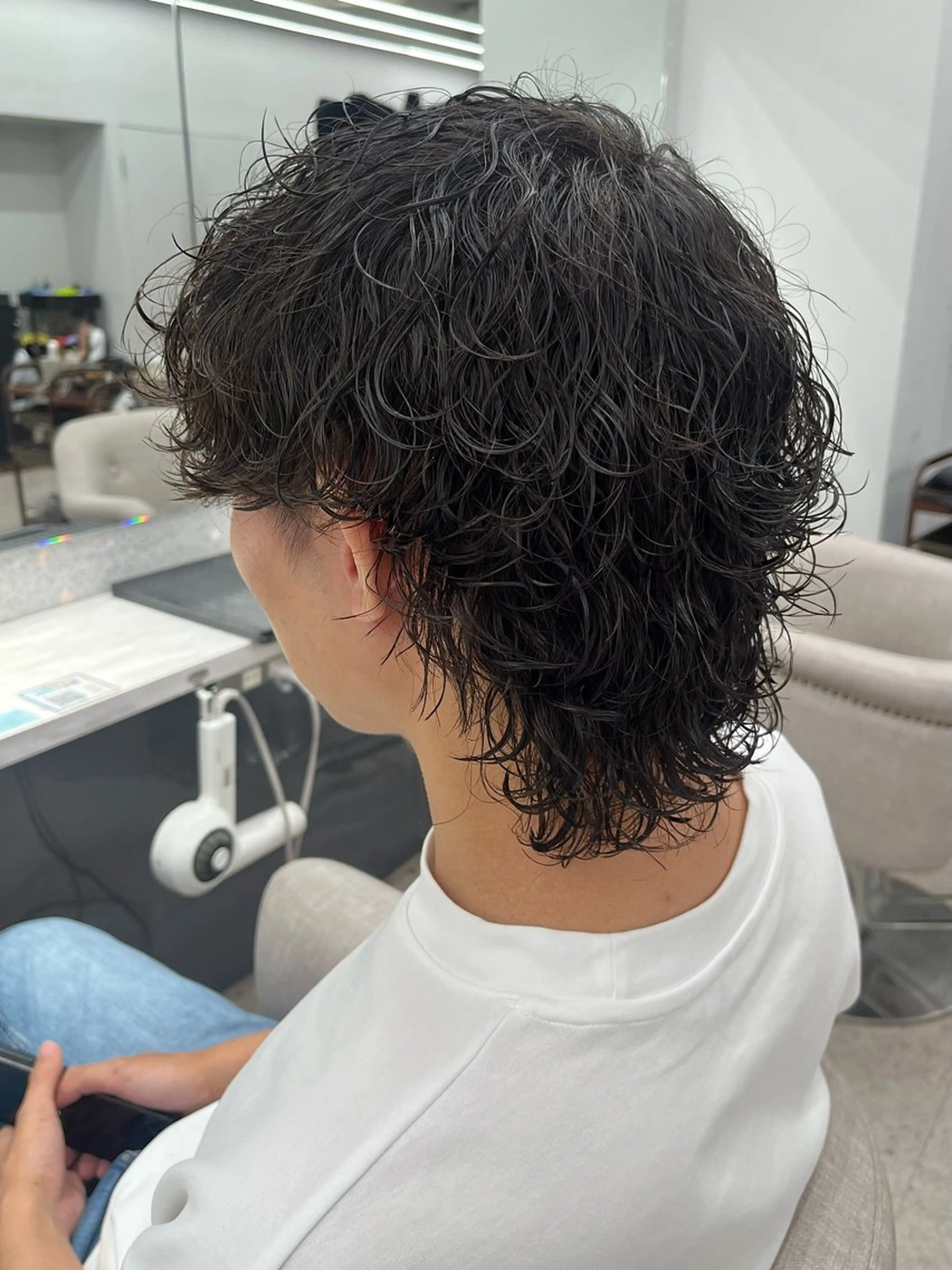 パーマ メンズ メンズパーマ 波巻きパーマ メンズウルフカット ウルフカット カット パーマ 🍐シャドウパーマ メンズ特化/守岡🍐のヘアスタイル