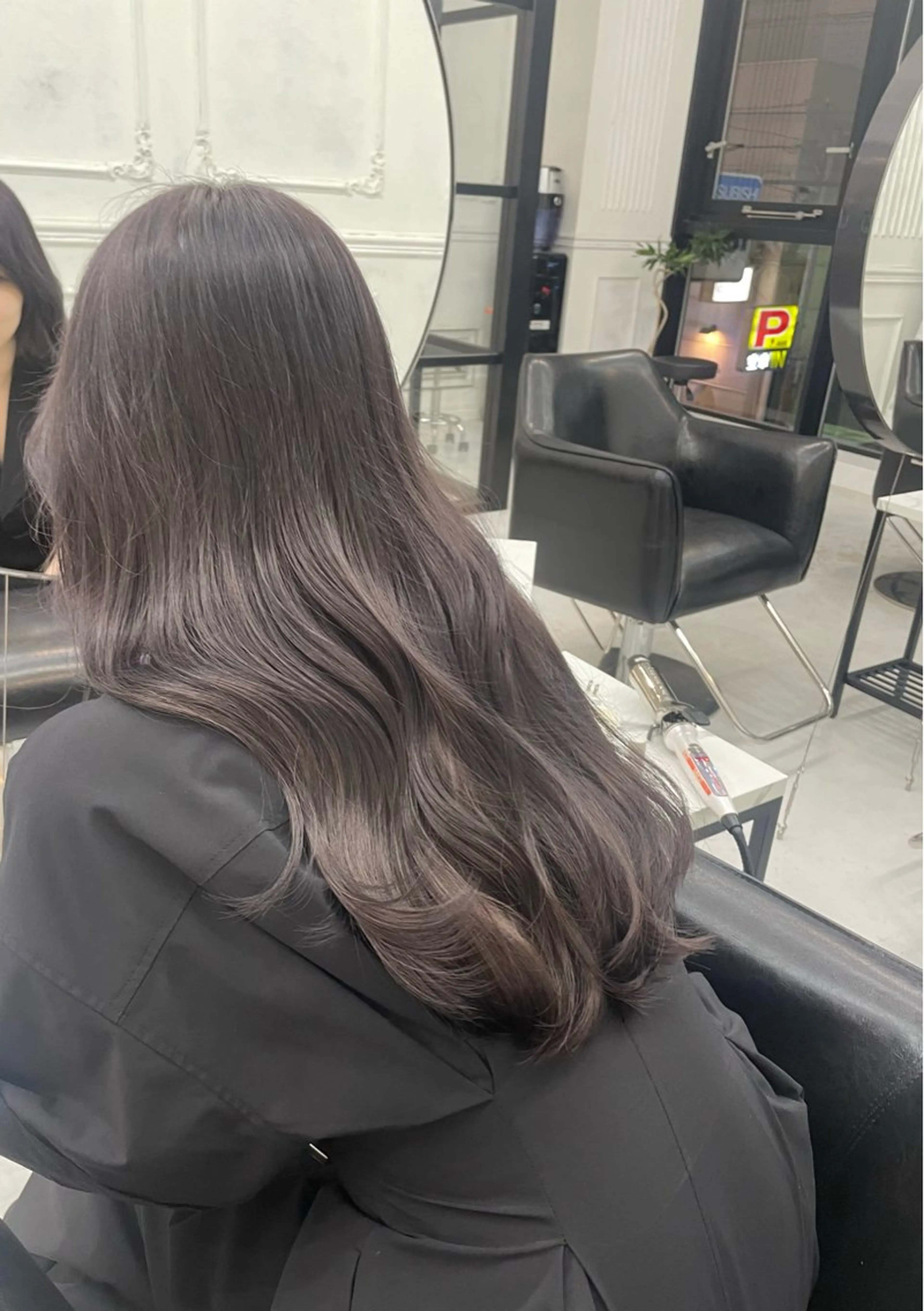 ロング パープルカラー ヘアカラー MaisonHALU さくらのヘアスタイル