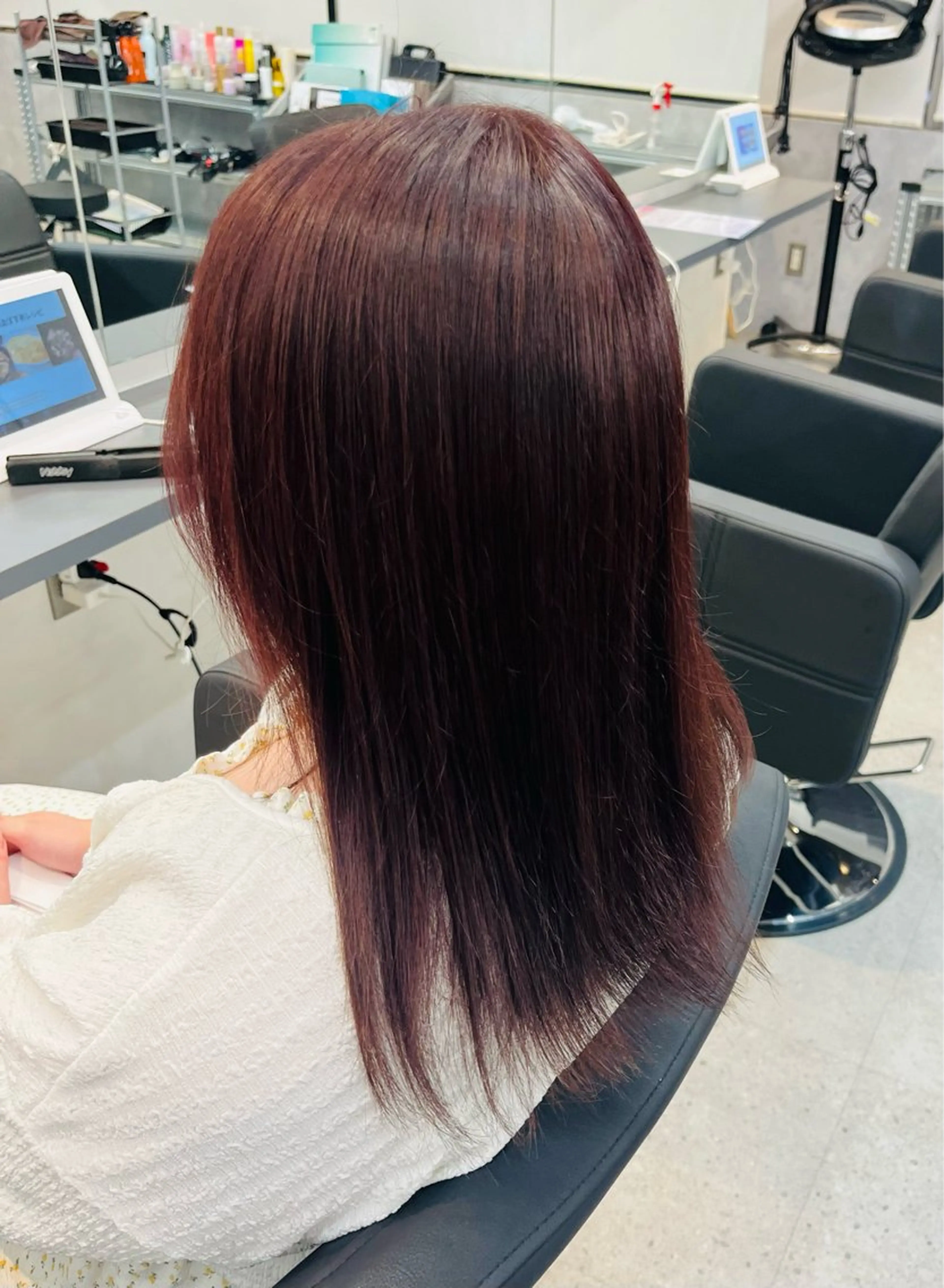 カラー レッドカラー 透明&艶✨ color/RIKUのヘアスタイル