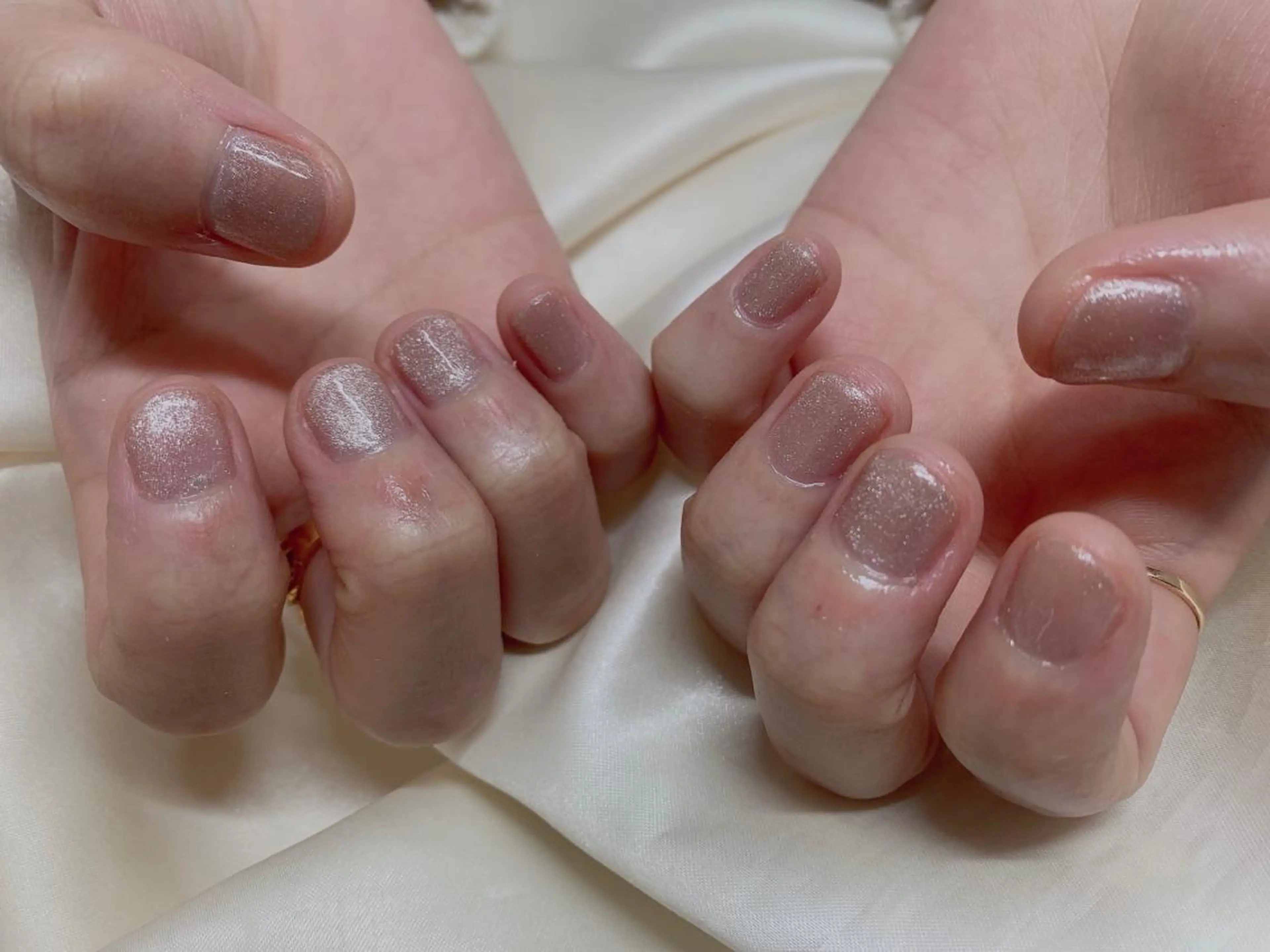 ネイル キラキラネイル マグネットネイル ハンドネイル Mogu nail 二子玉川のネイルデザイン