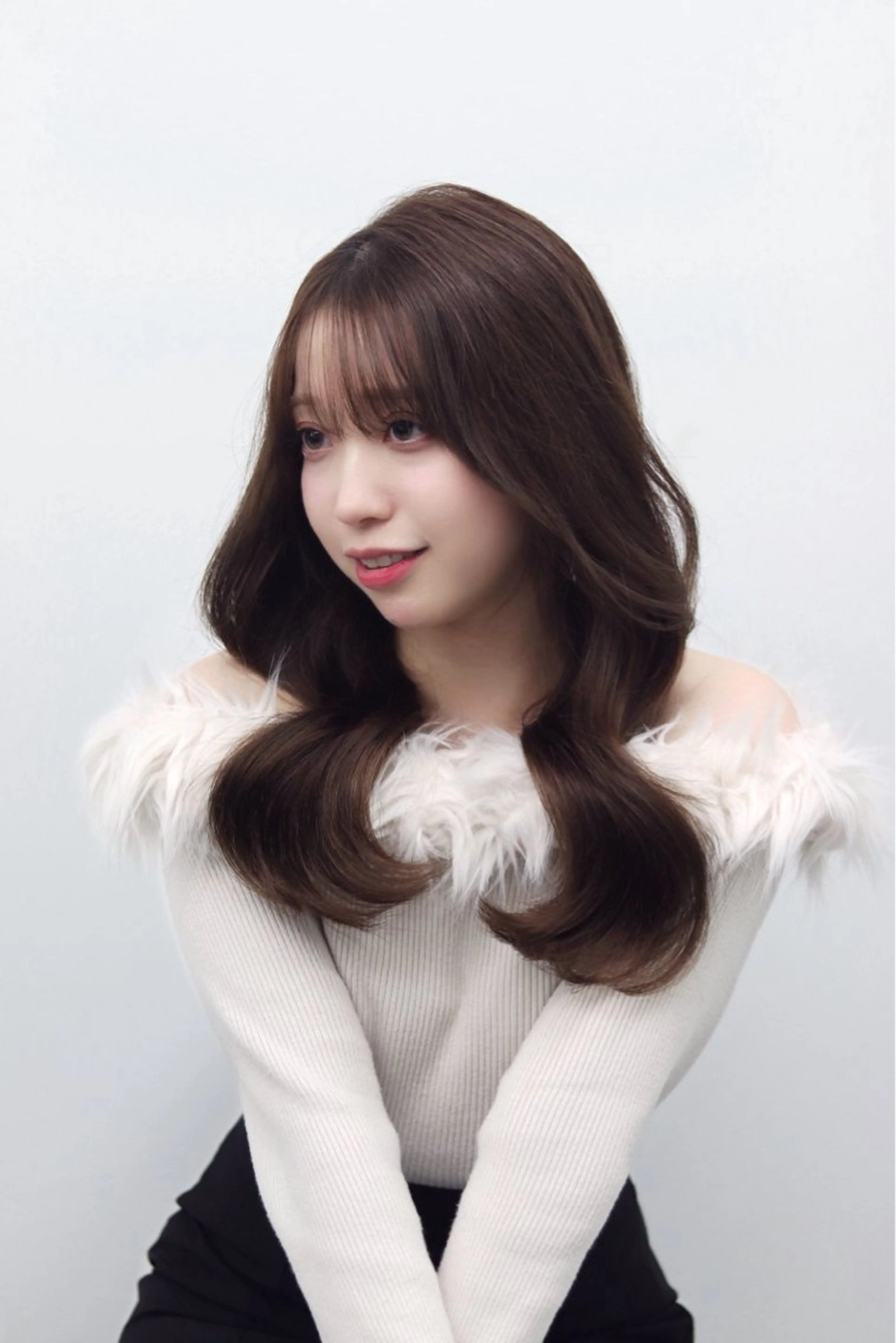 セミロング ヘアカラー トリートメント 韓国/顔周り/透明感 /レイヤー/ひなたのヘアスタイル