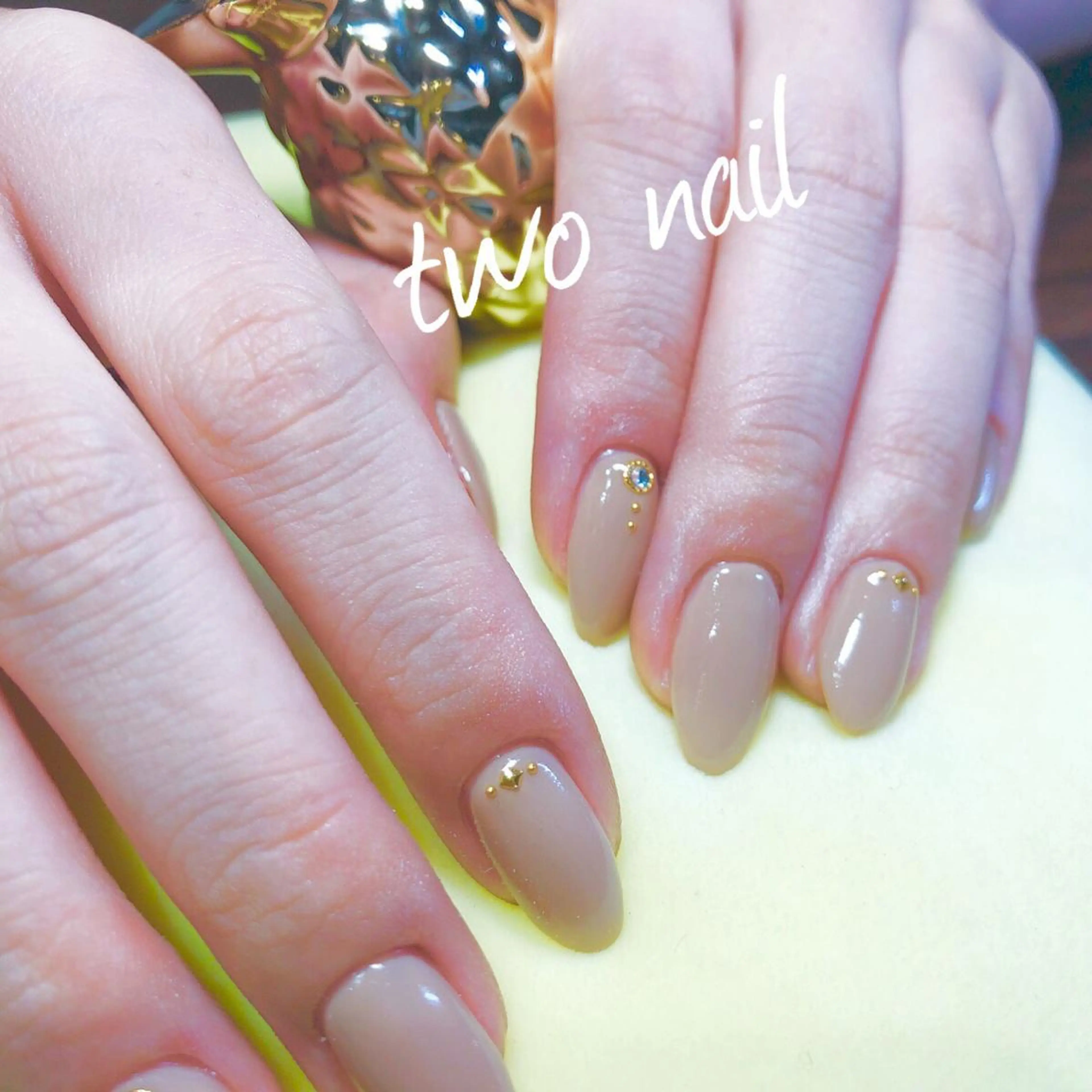 ネイル ワンカラーネイル two nailのネイルデザイン