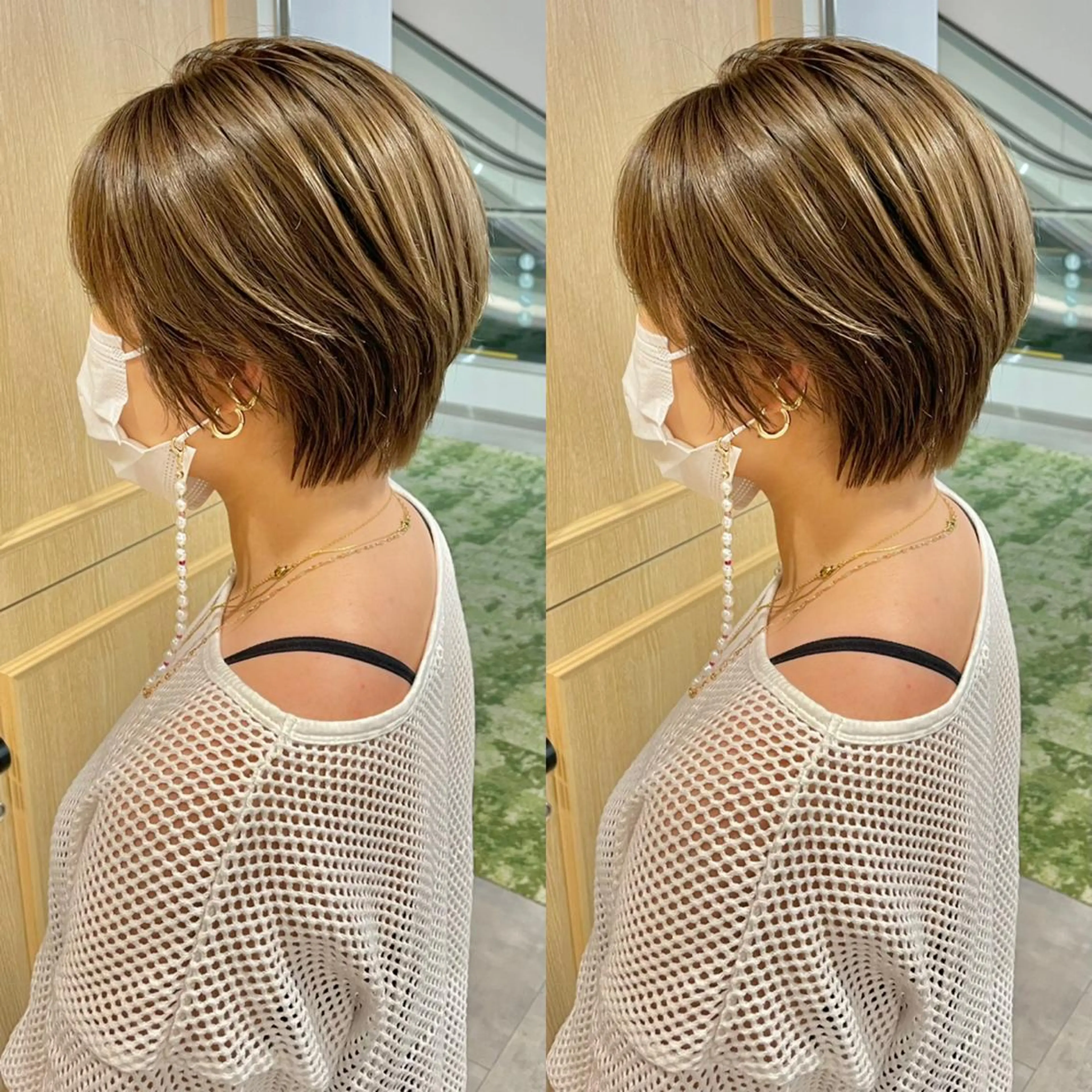 ショート カット ヘアカラー 【似合わせショート】 岡　那輝のヘアスタイル