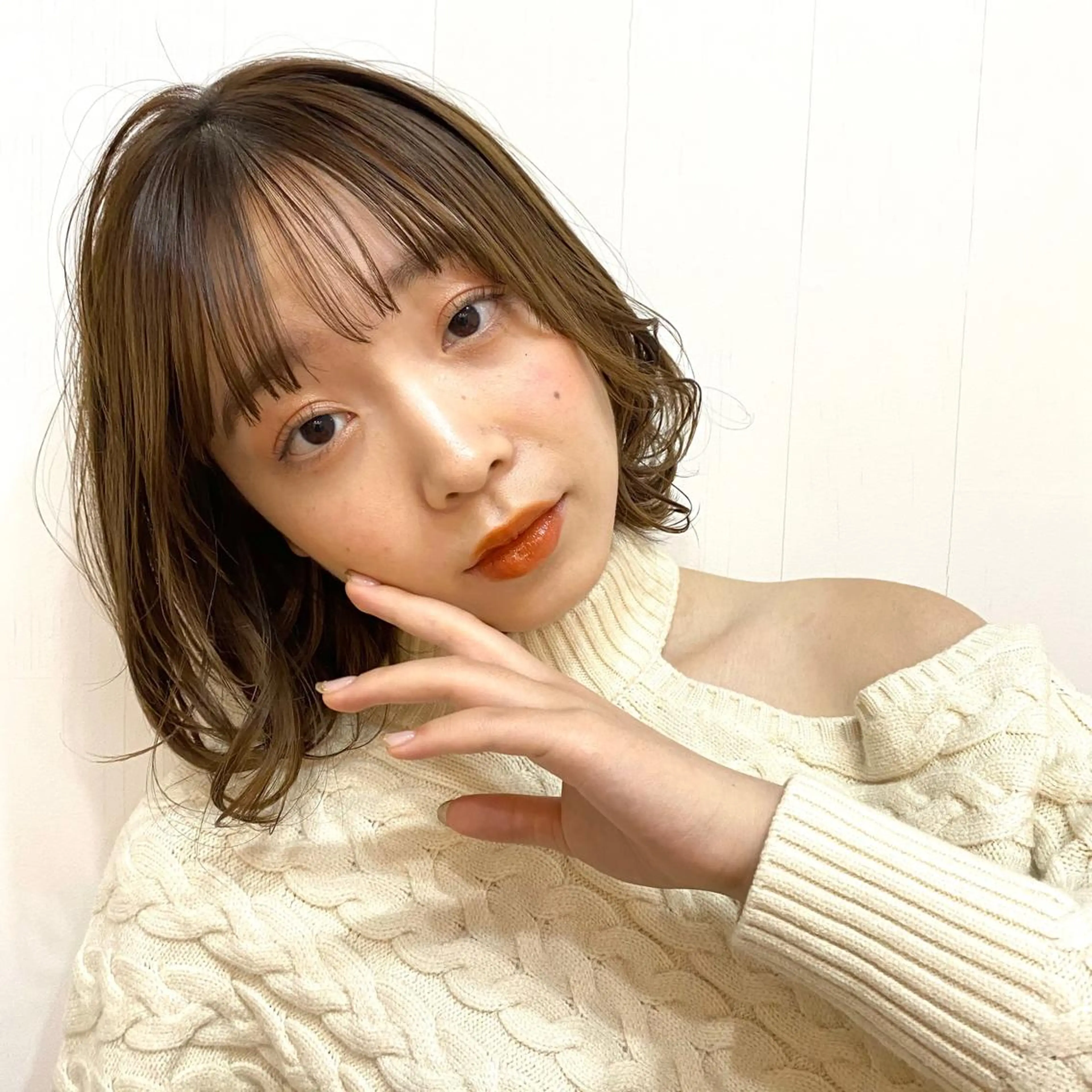 ミディアム カラー 🪭risa 暖色/レイヤー🪭のヘアスタイル