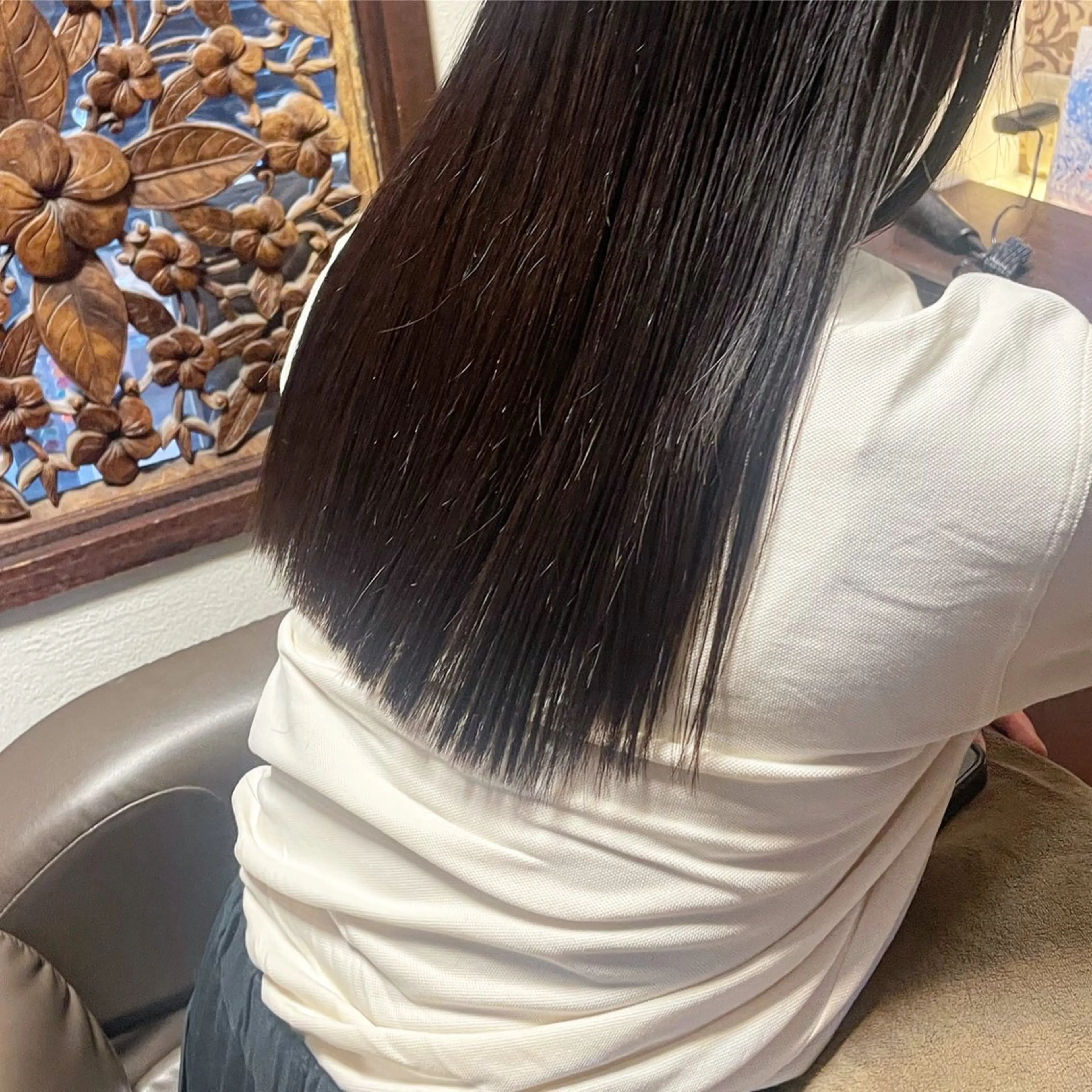 カット+縮毛矯正+スパシャンプー🌿+5500円で酸性ストレートに変更可能🪐の写真