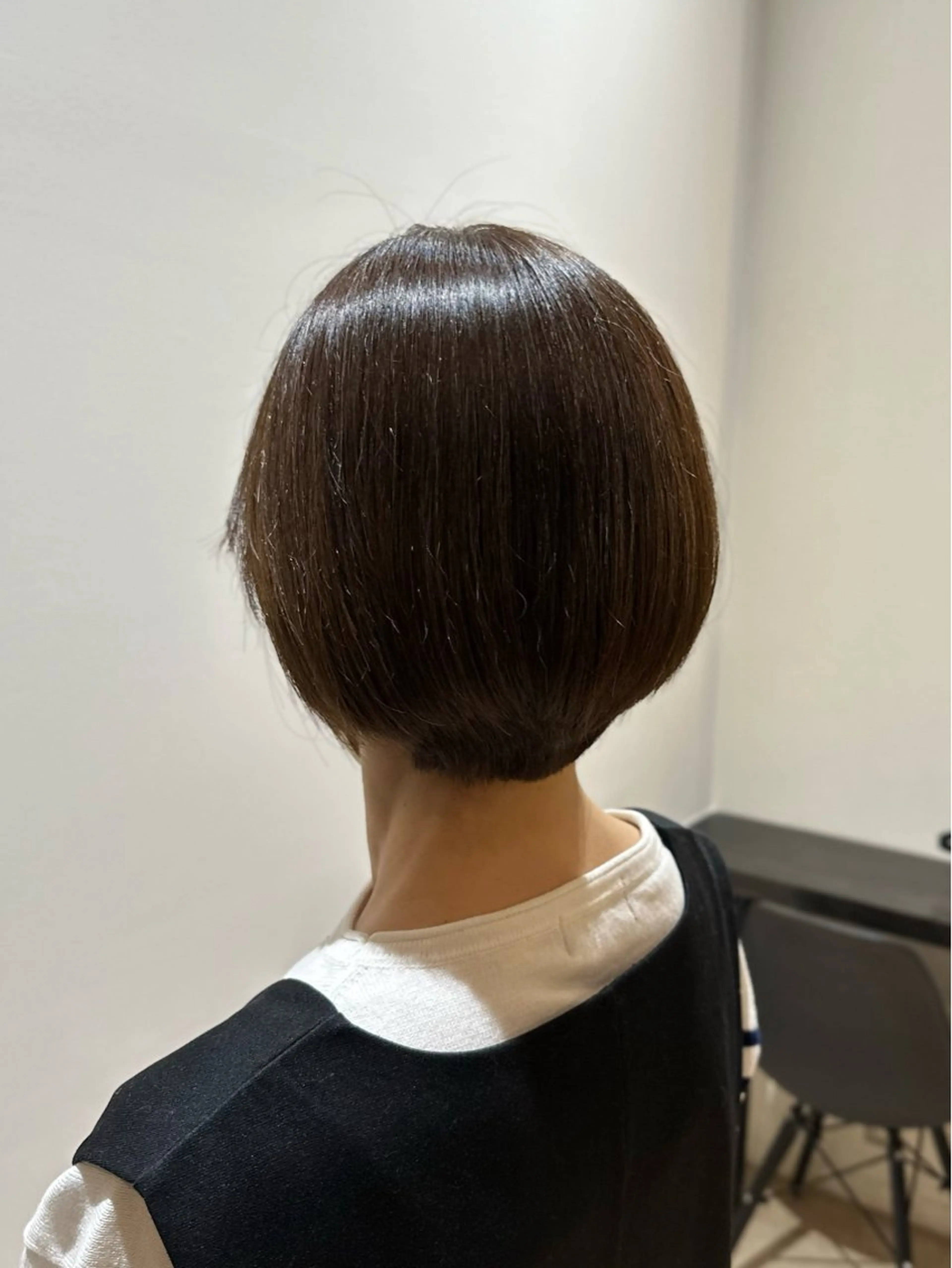 ショート カラー アッシュ 似合わせカット ショートヘア 出路 亜理紗のヘアスタイル