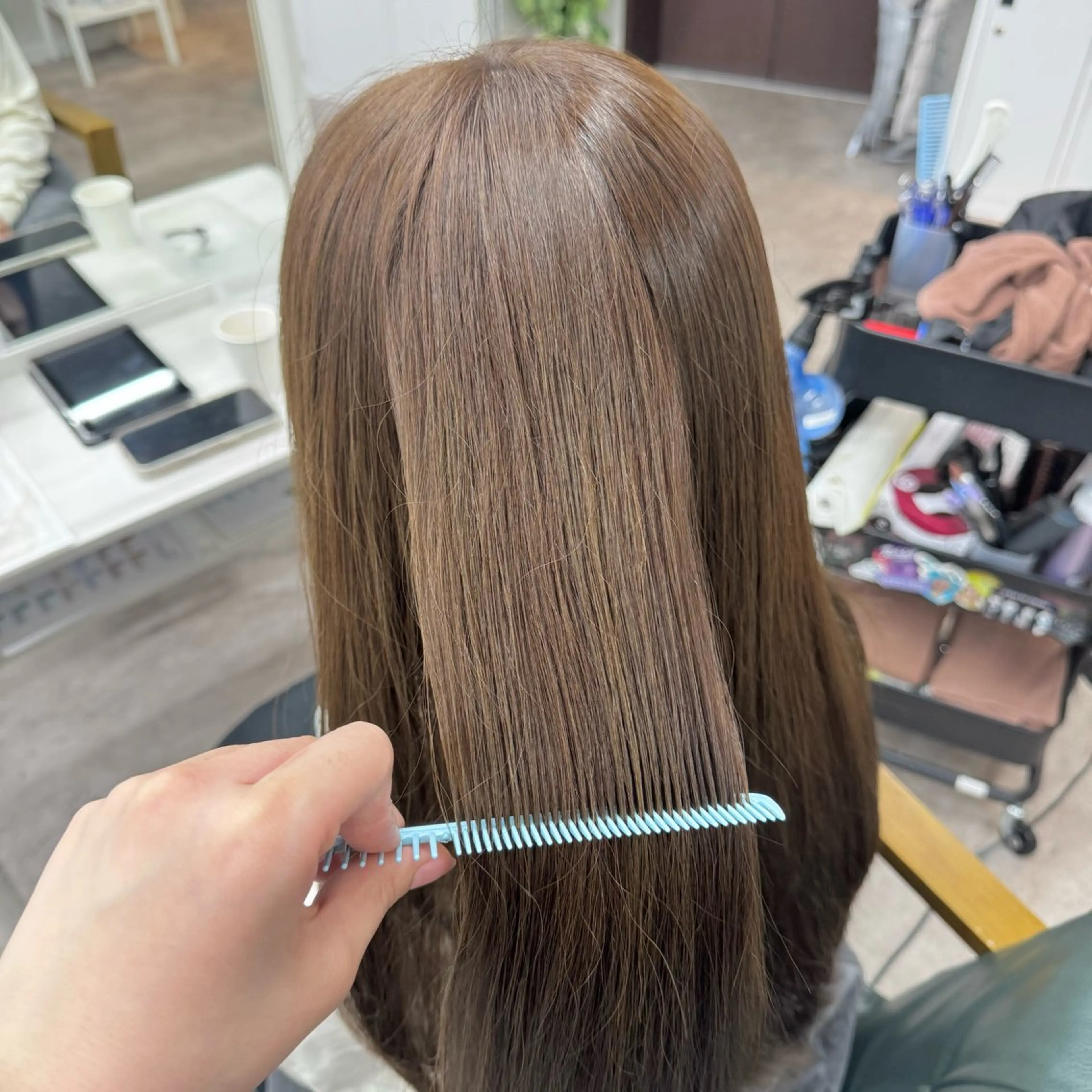 ロング カラー ヘアカラー JUNSHIN🦋 ヘアセット／カラーのヘアスタイル