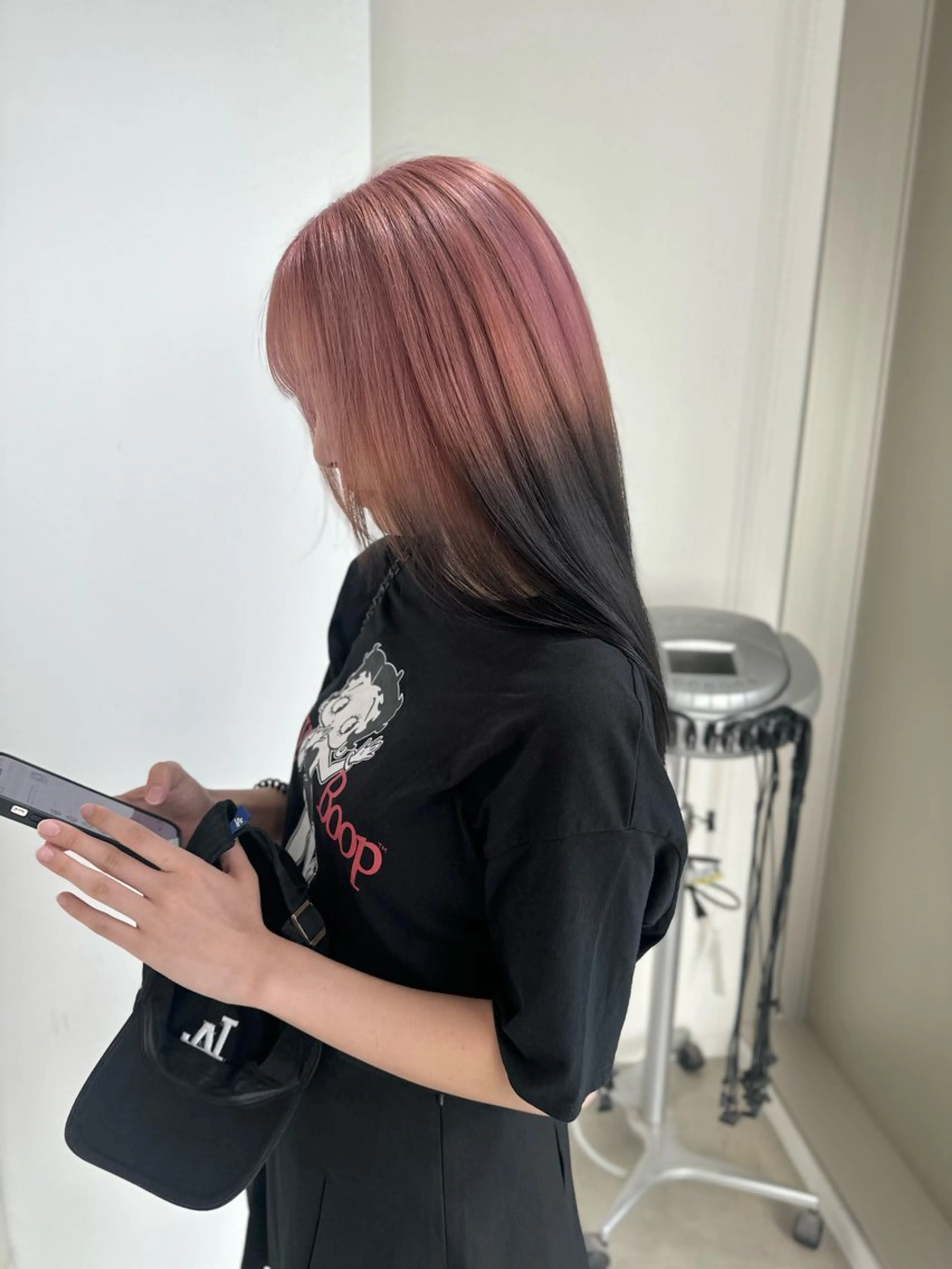 ロング カラー カット ヘアカラー 店長　MANAMI ／ブリーチ／骨格ボブのヘアスタイル