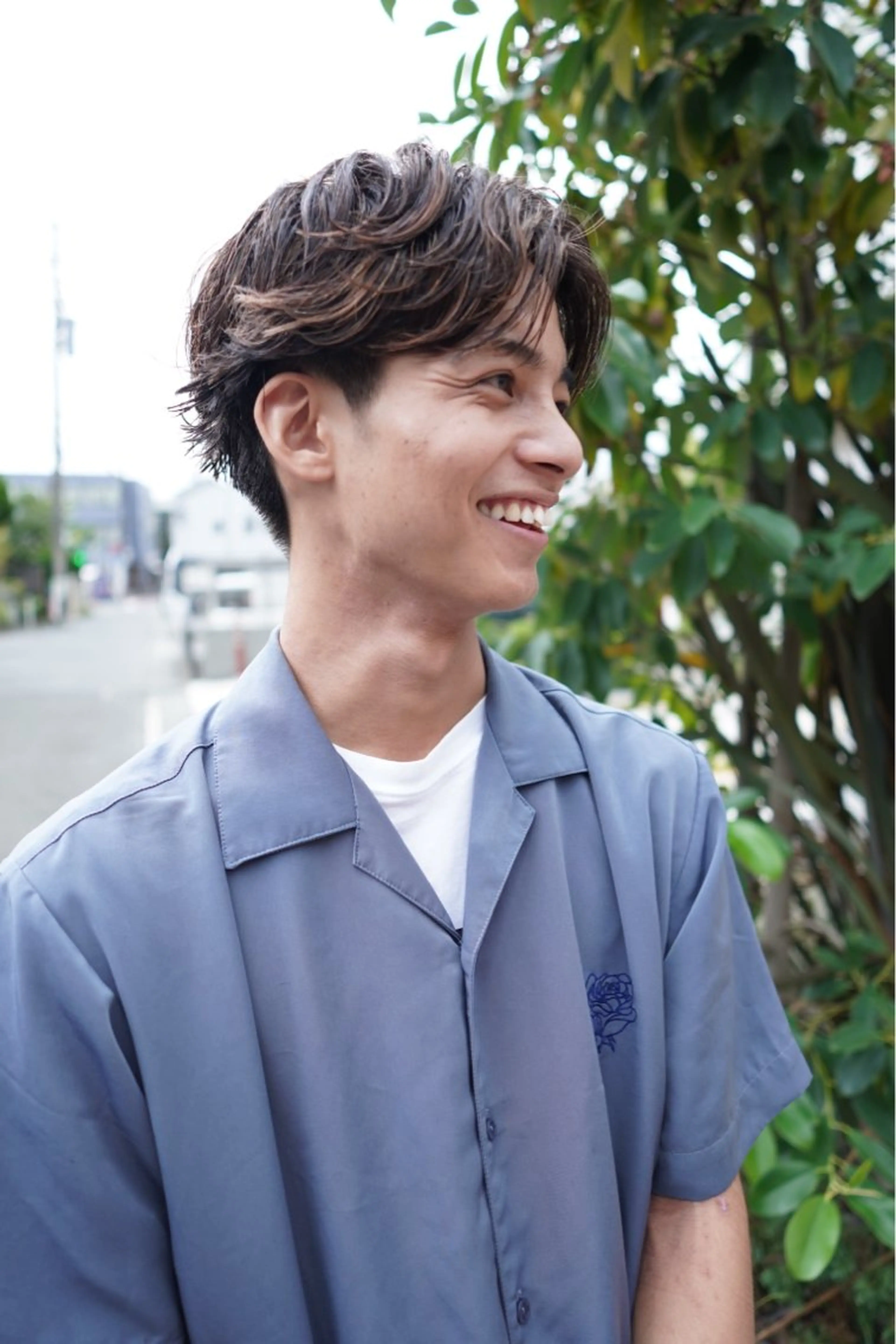 メンズ センターパート メンズパーマ 似合わせカット🫧 /パーマRINAのヘアスタイル