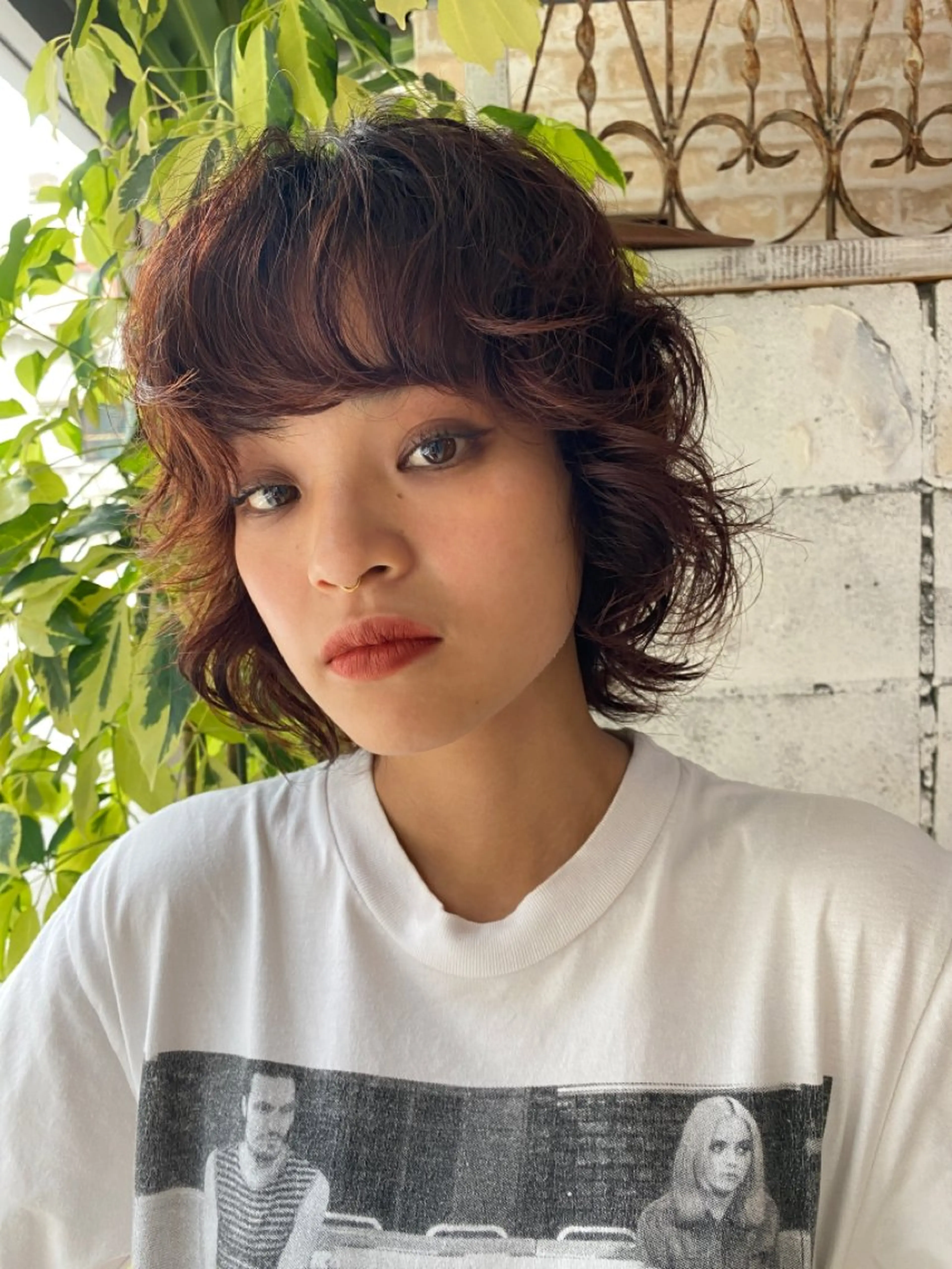 ミディアム パーマ ミディアムパーマ 【韓国レイヤー特化 ハッシュカット】のヘアスタイル