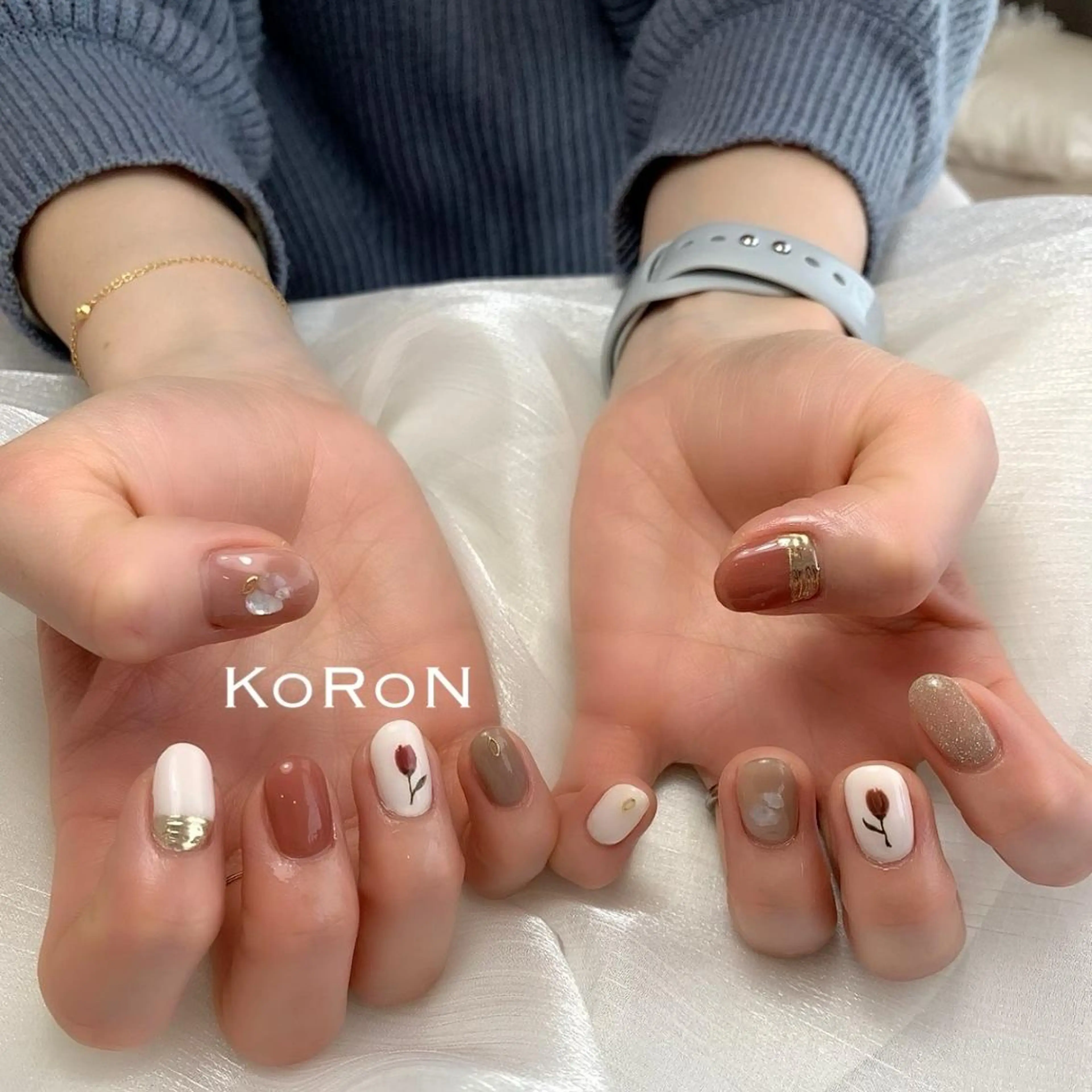 ネイル ハンドネイル 自宅サロン鎌倉 KORONのネイルデザイン