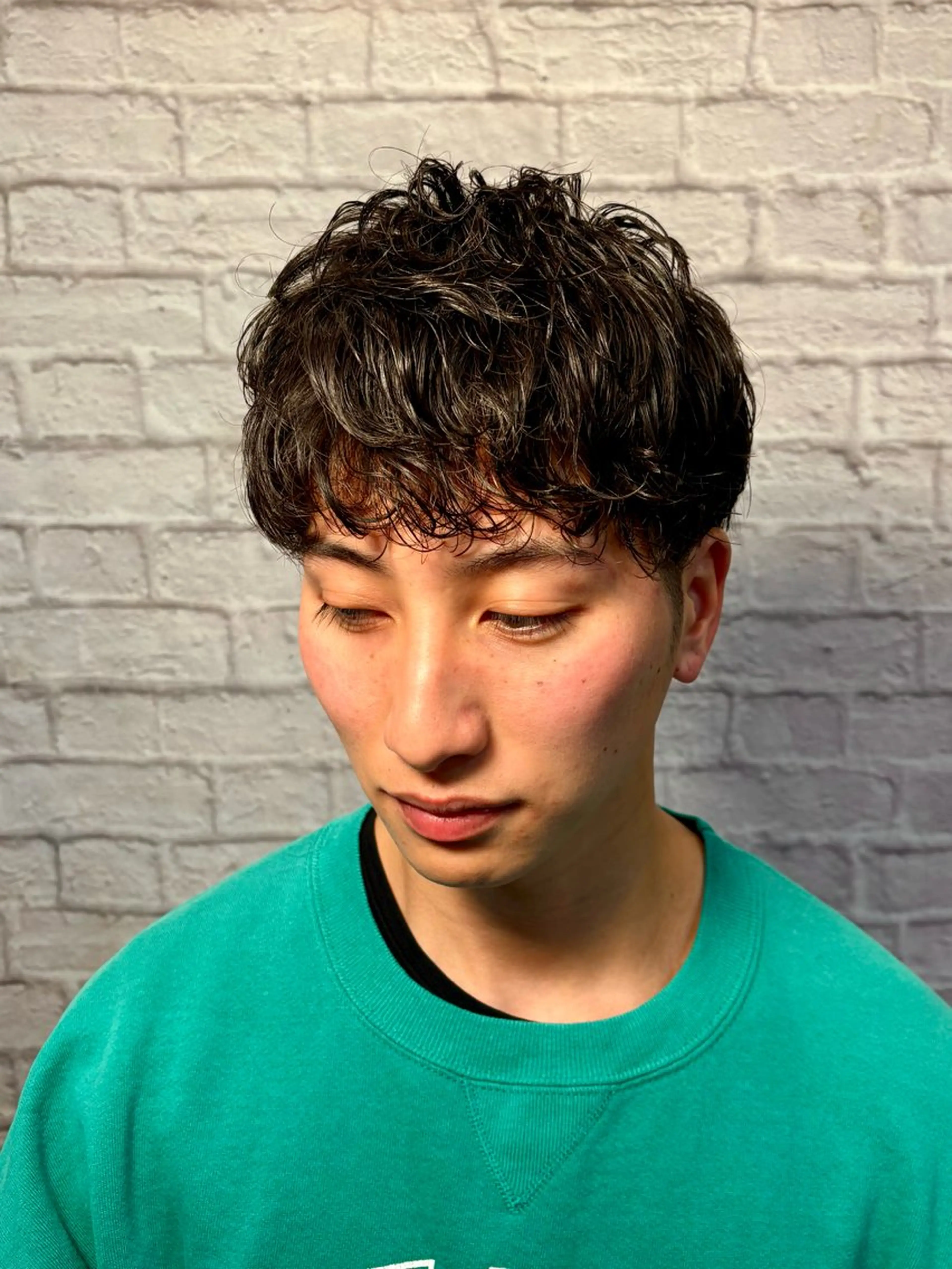 ショート パーマ ヘアアレンジ メンズ キッズ カット パーマ メンズカット/パーマ 山崎航平💈のヘアスタイル