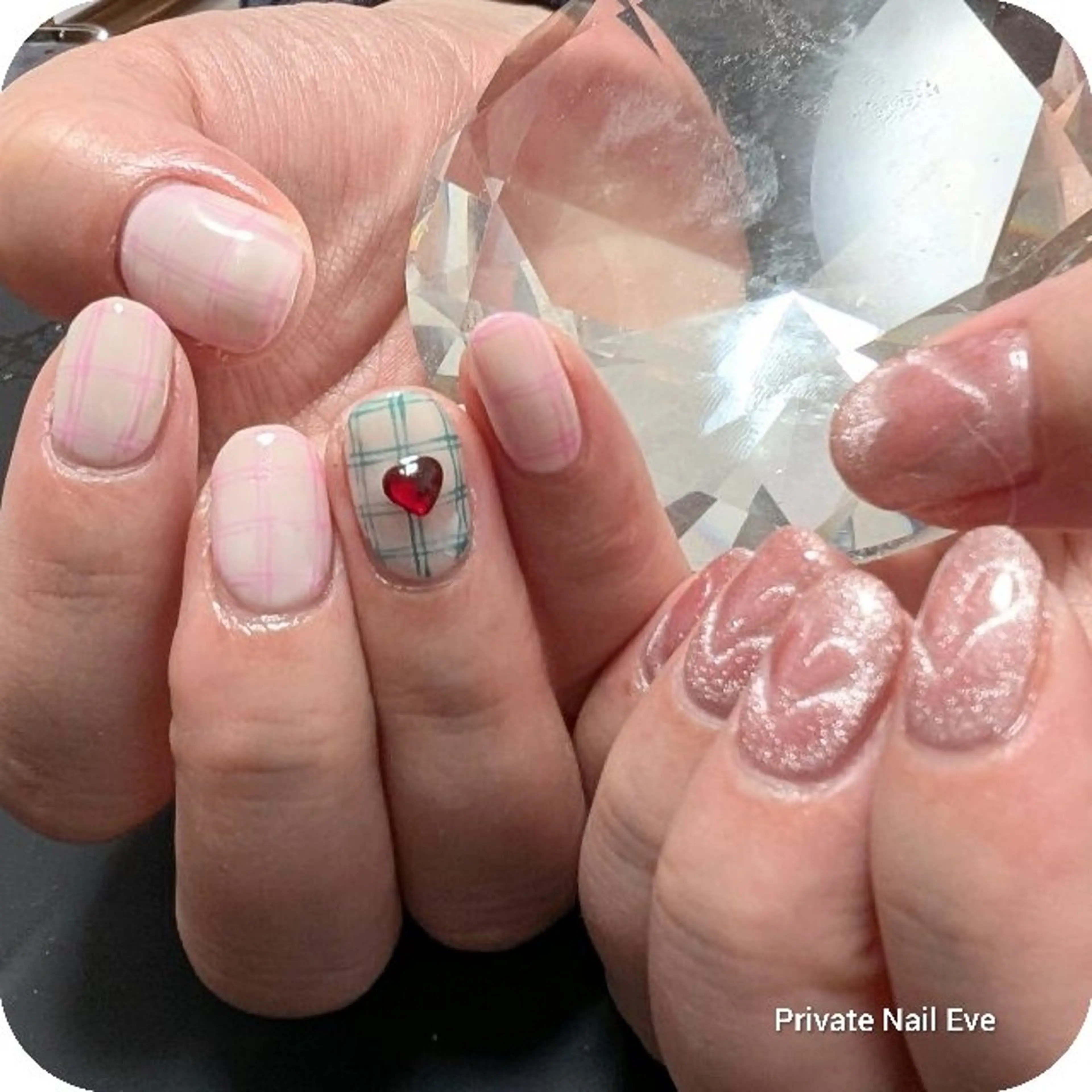 ネイル 持ち込み バレンタイン ハンドネイル ネイル junkoのネイルデザイン