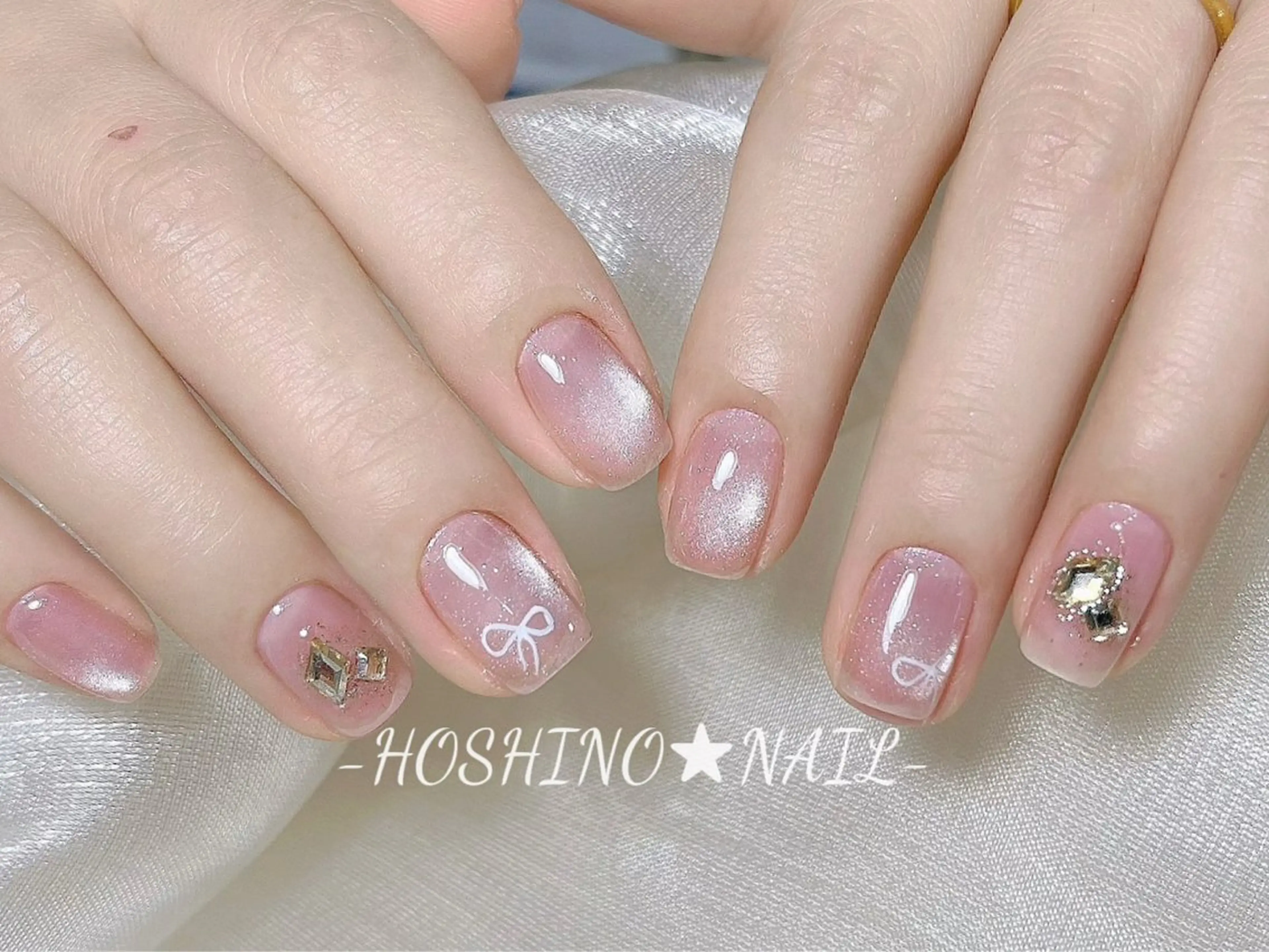 ネイル オーロラネイル チークネイル ドット フットネイル フレンチネイル ハンドネイル ★HOSHINO NAIL★新宿店のネイルデザイン