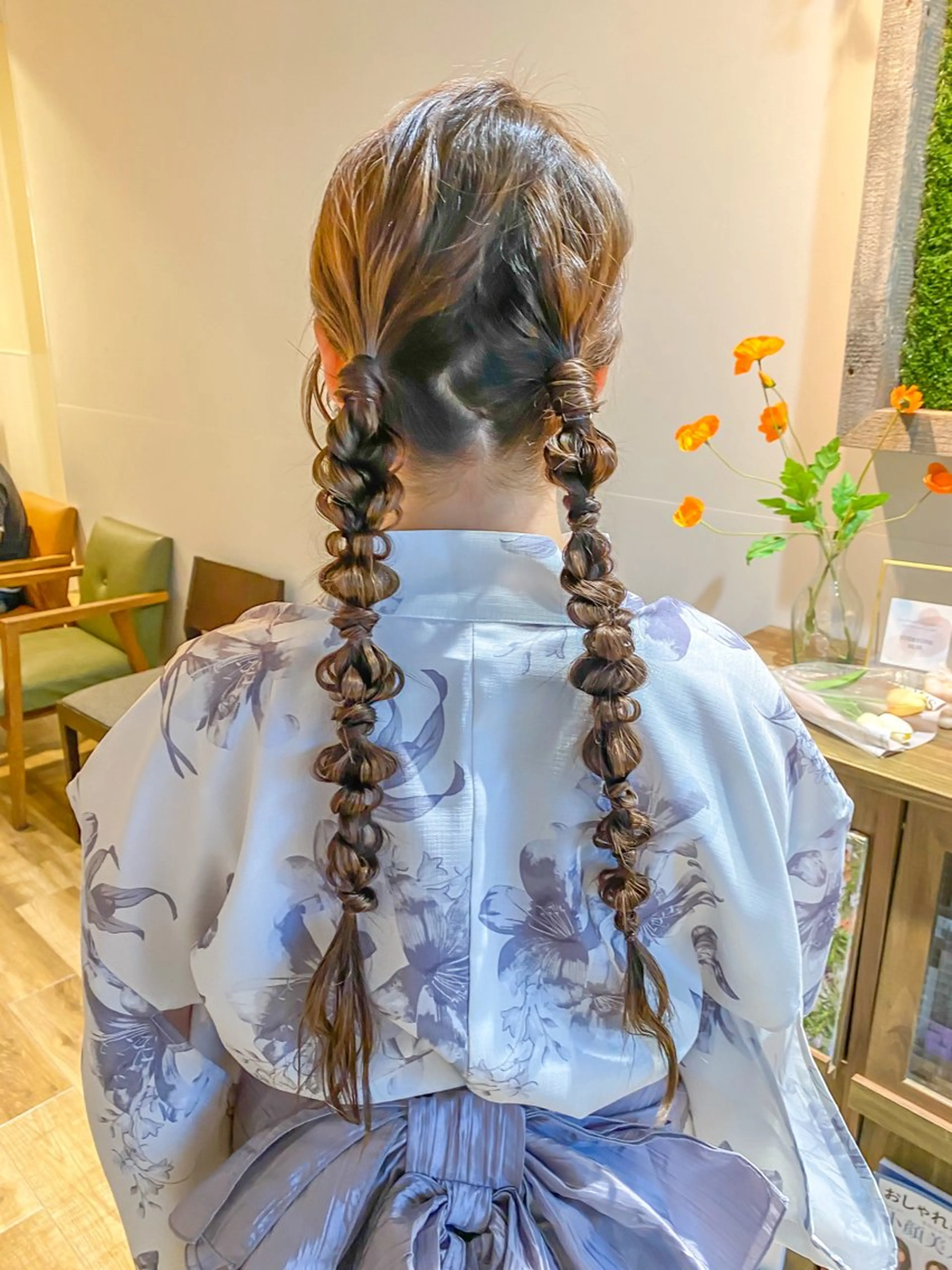 ロング カラー ヘアアレンジ ヘアセット RIHO/愛されモテ /透明感カラーのヘアスタイル