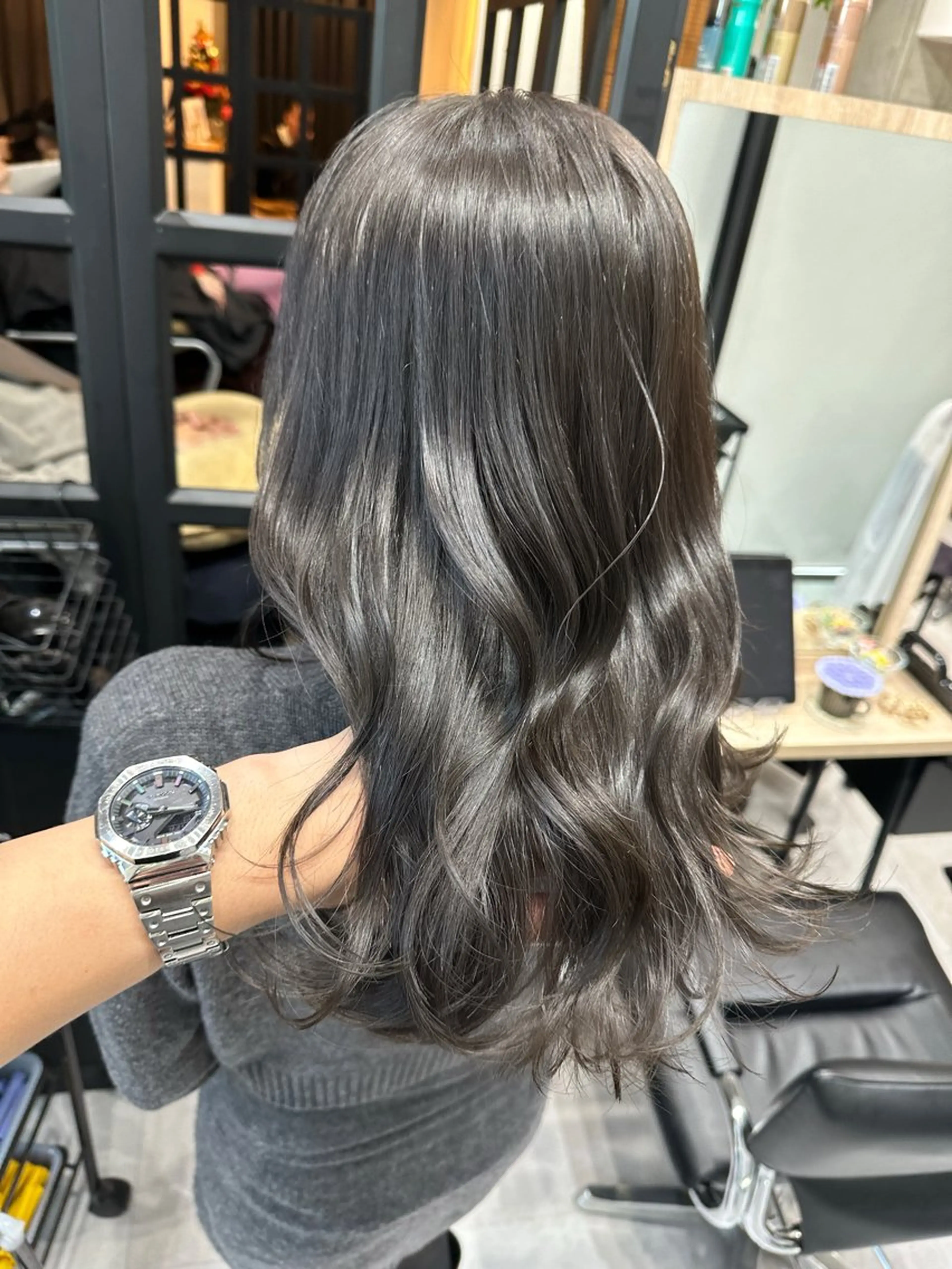 ミディアム カット ヘアカラー トリートメント ✨透明感カラー 恵比寿HAYATO✨のヘアスタイル