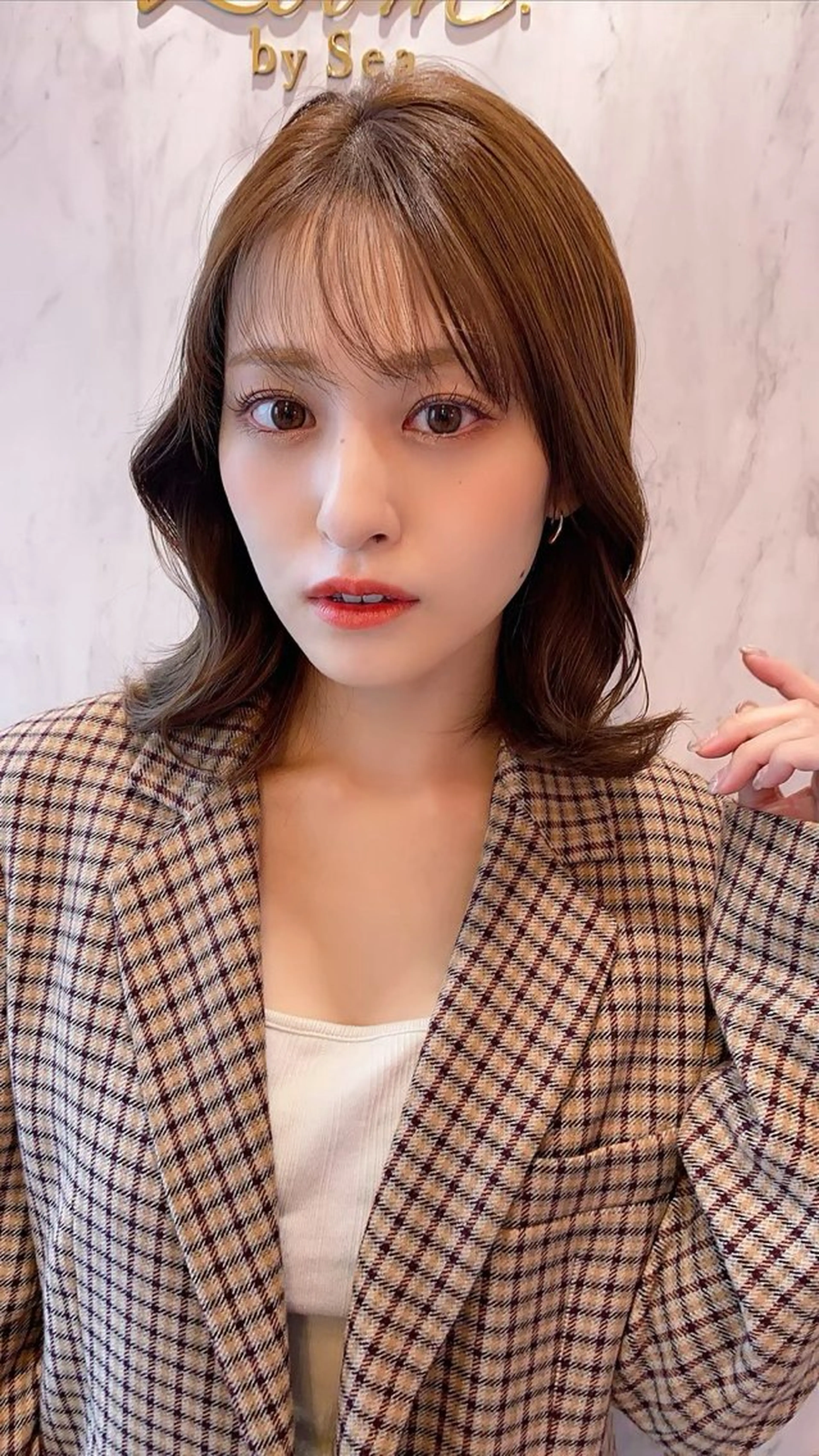 ショート カット ヘアカラー トリートメント 新宿/韓国レイヤー/ 顔周りカット松本美晴のヘアスタイル