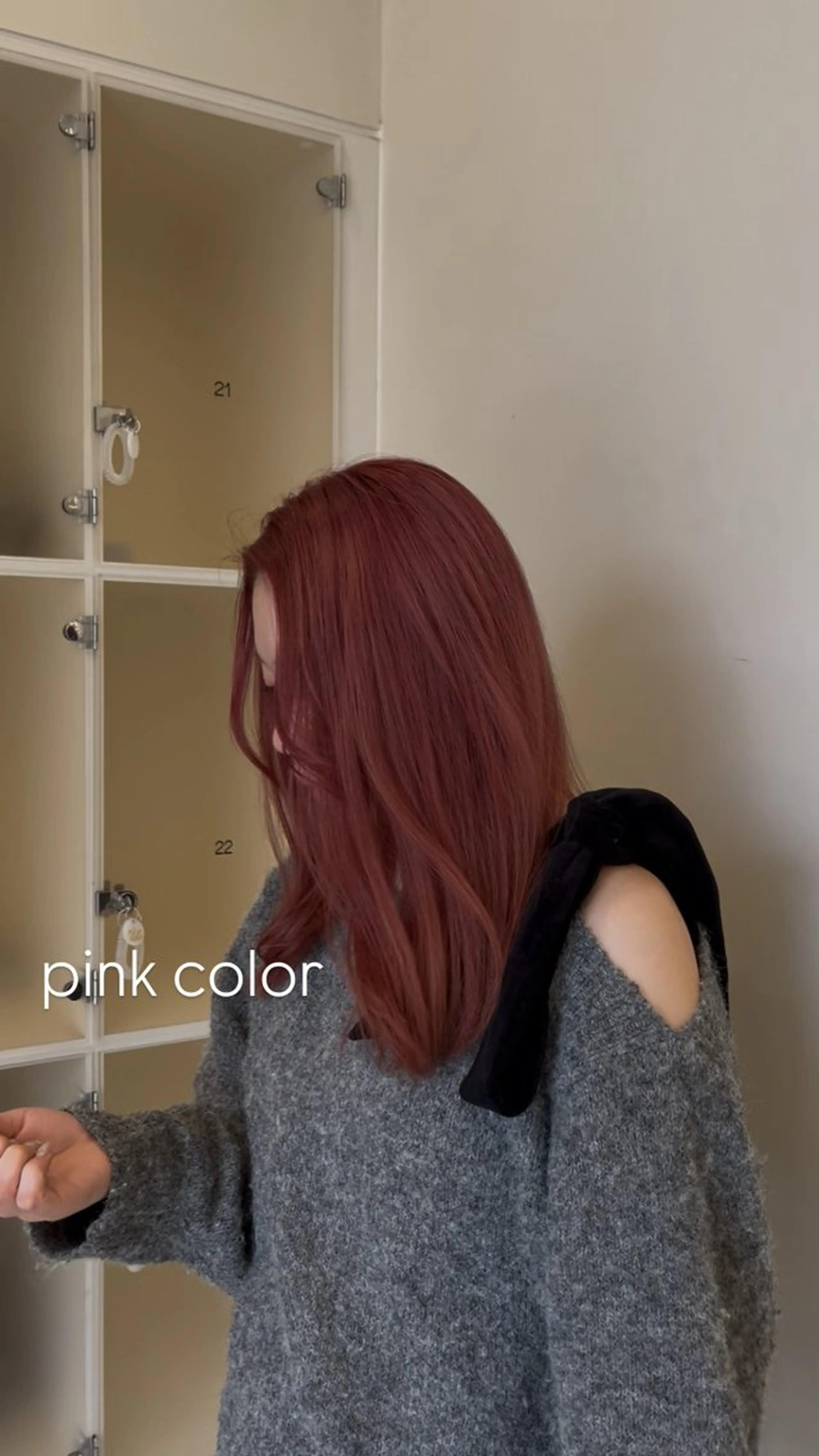 セミロング カラー ヘアカラー 似合わせカット暖色 カラーhiyonaのヘアスタイル