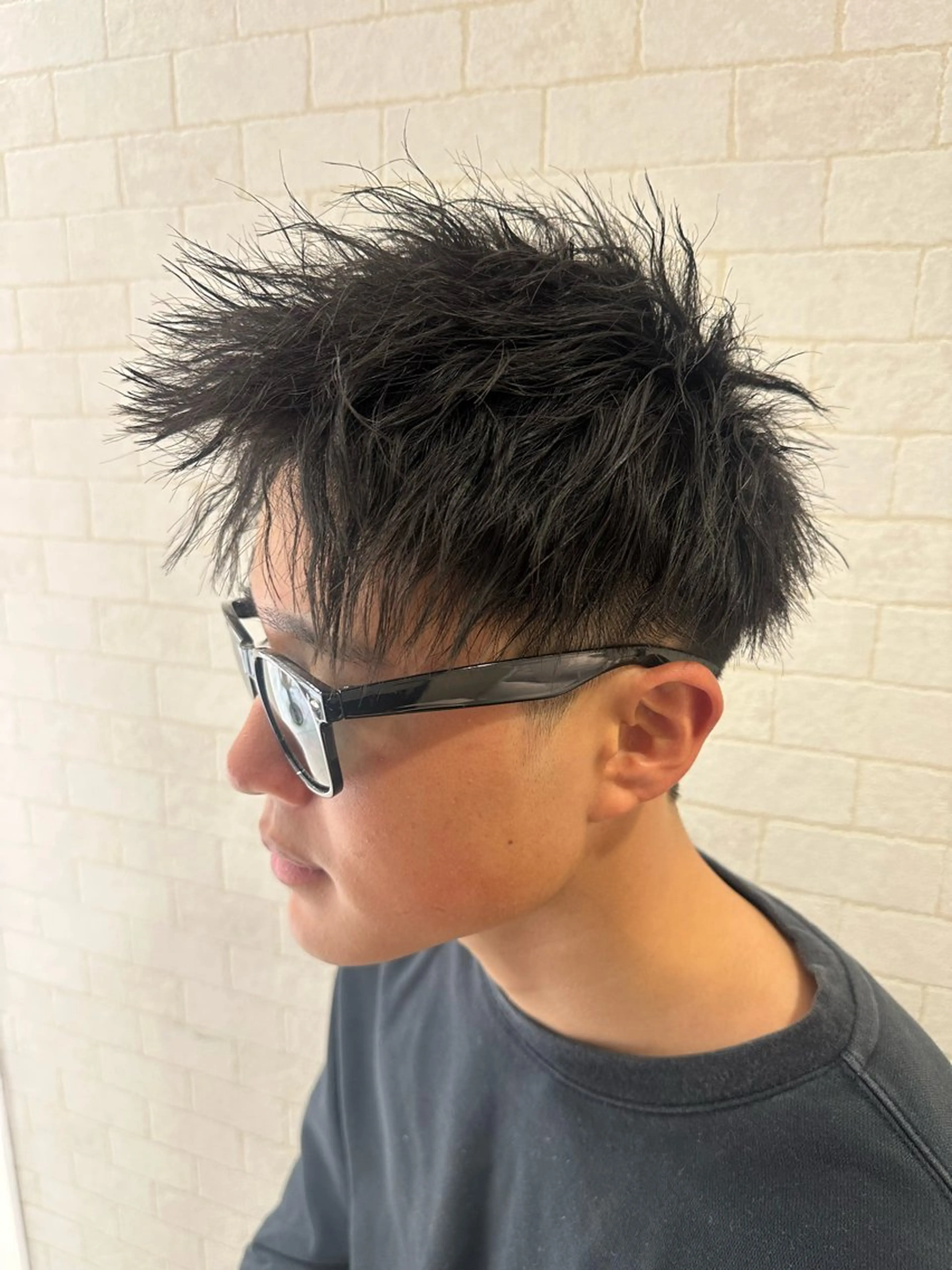 ショート パーマ メンズ メンズパーマ メンズツイストパーマ 波巻きパーマ ツイストパーマ 💈メンズ特化 美容師サキ💈のヘアスタイル