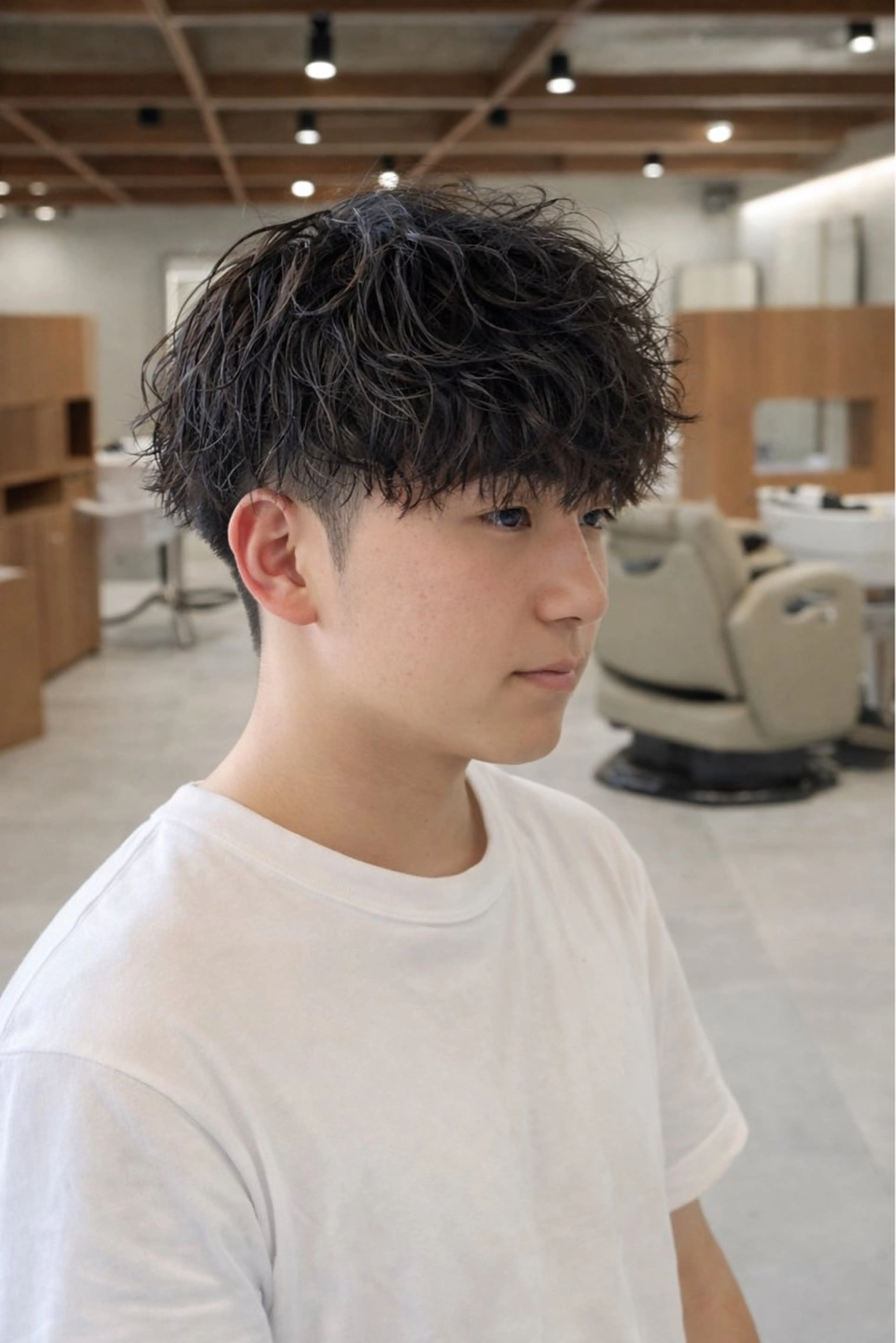 (毎朝のセットが簡単♩)✨メンズカット＋パーマの写真