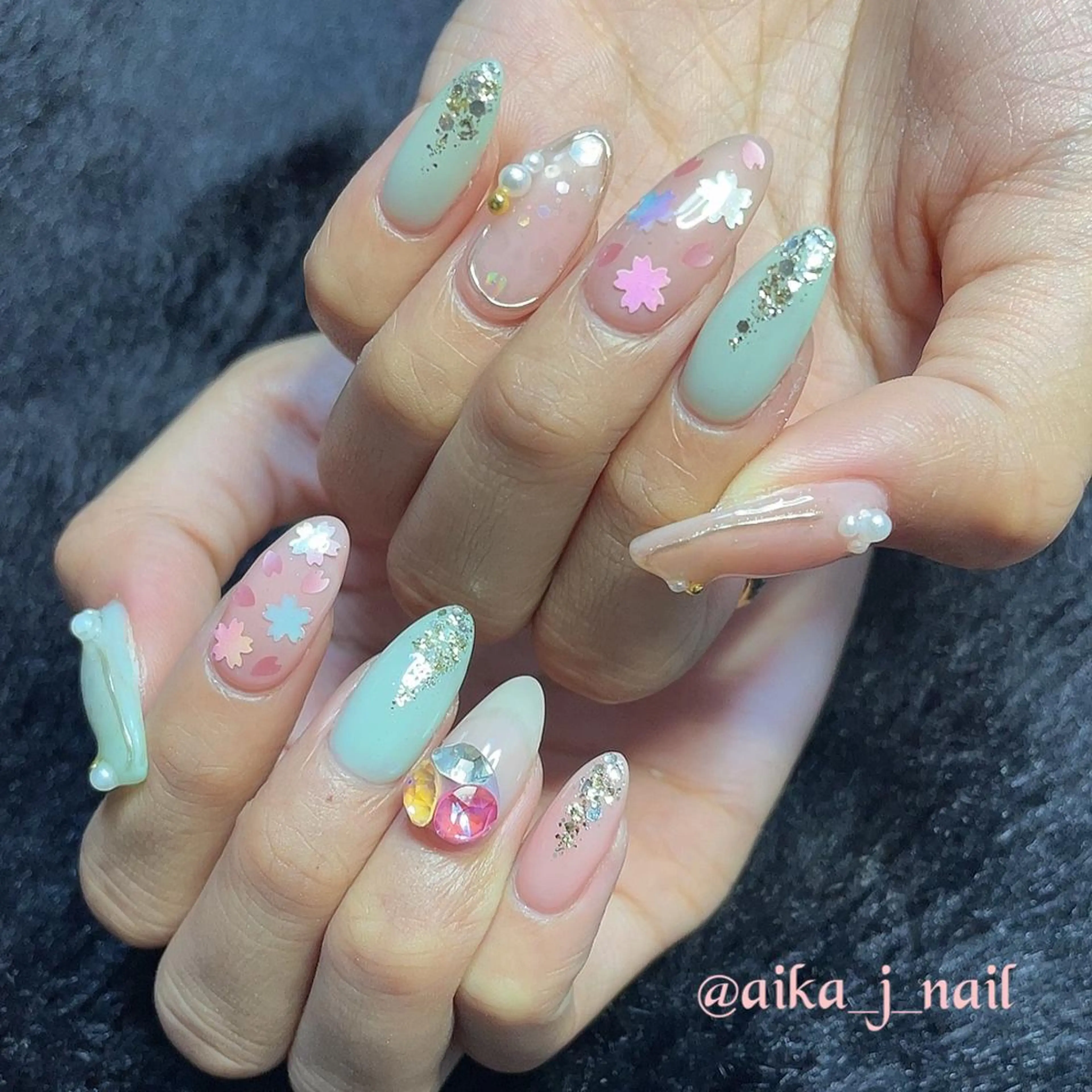 ネイル ハンドネイル efa's  EyeNail-おもろまち-所属・efa Nail 🌺Okinawaのネイルデザイン