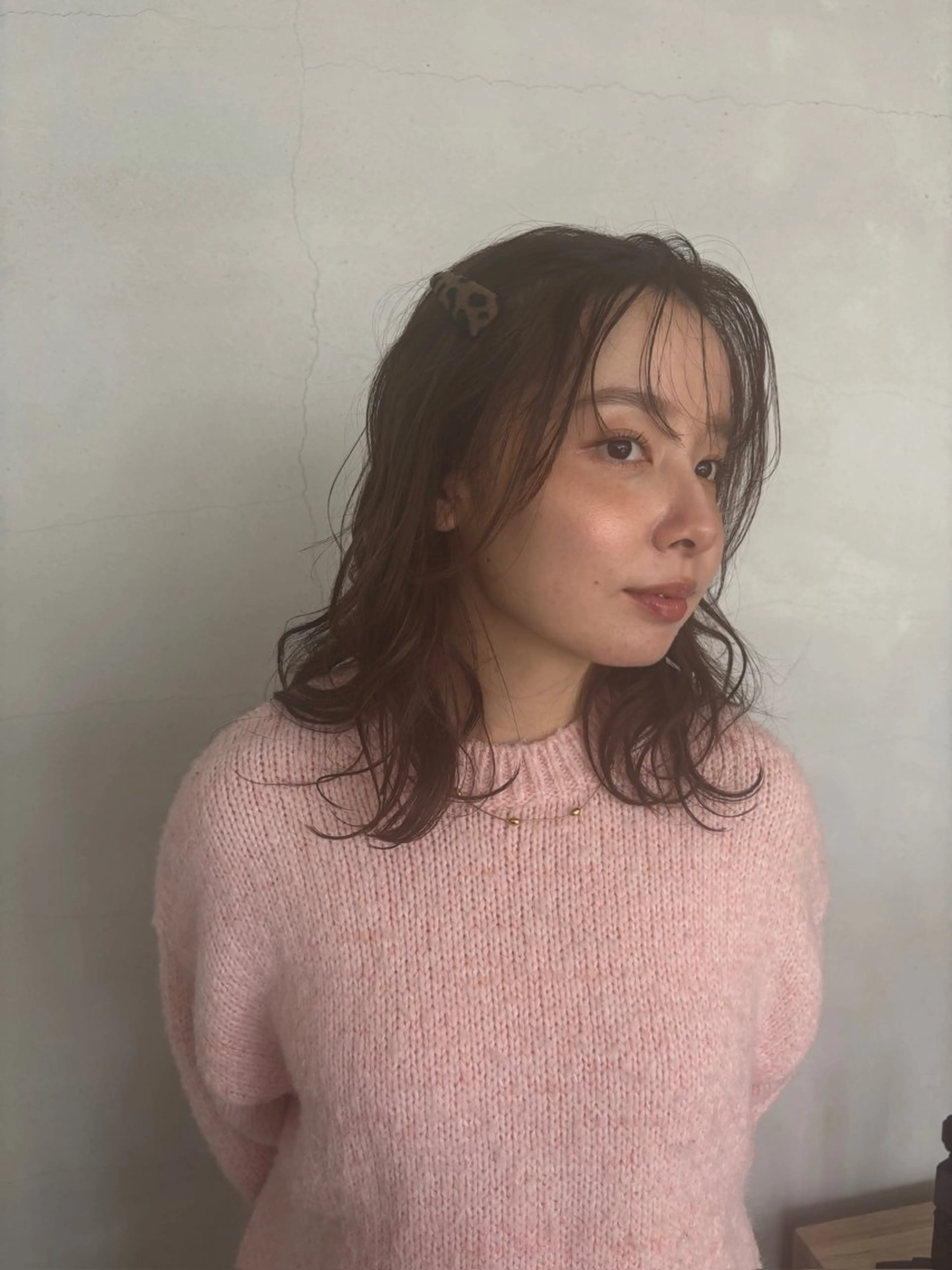 ミディアム カット ヘアカラー ボブ/レイヤー/ 梅田/天野川奈緒のヘアスタイル