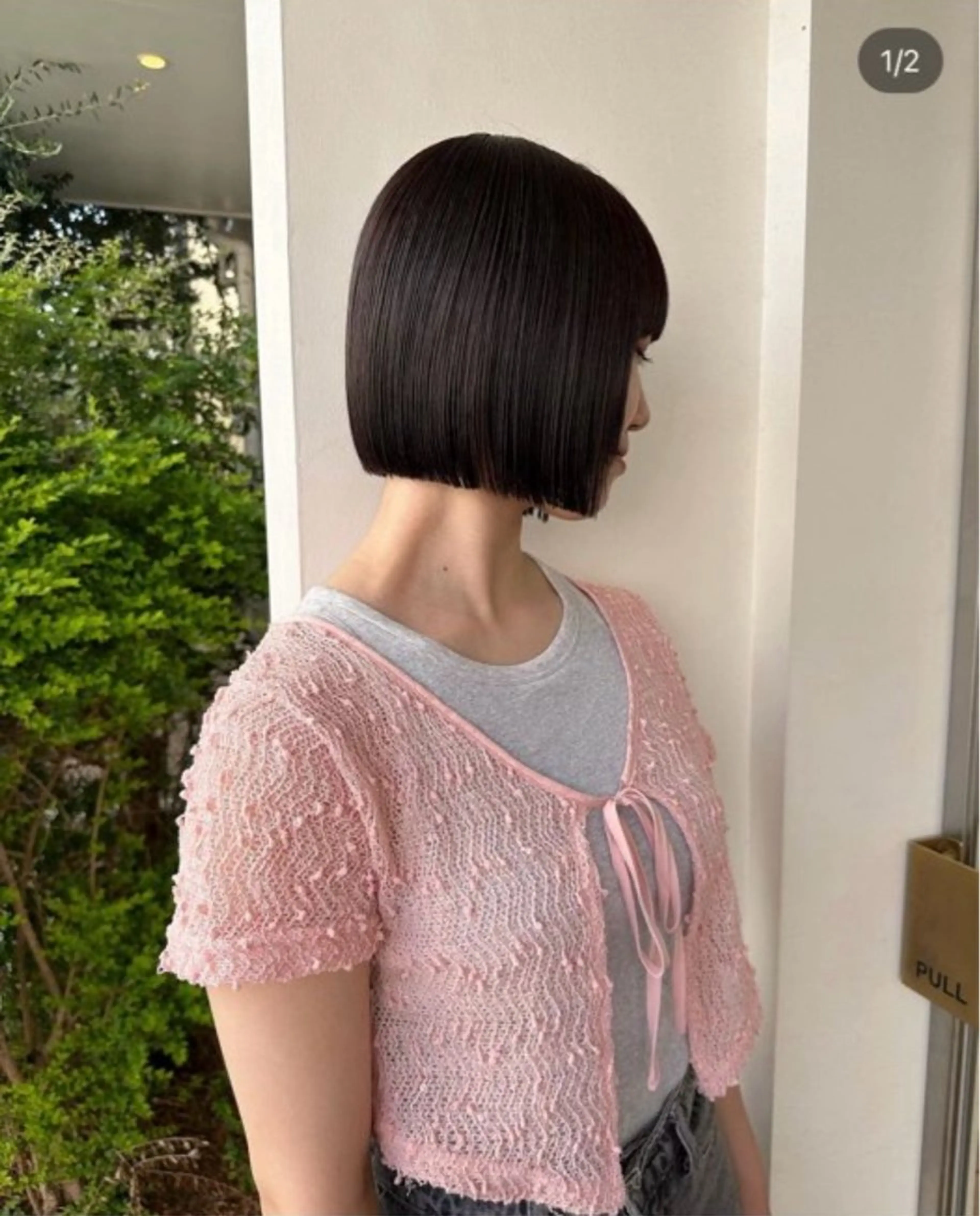 [29歳以下対象] お気に入り登録者様限定🤍◎リピーター多数◎ぷつっと切りっぱなしボブ×透明感カラーの写真