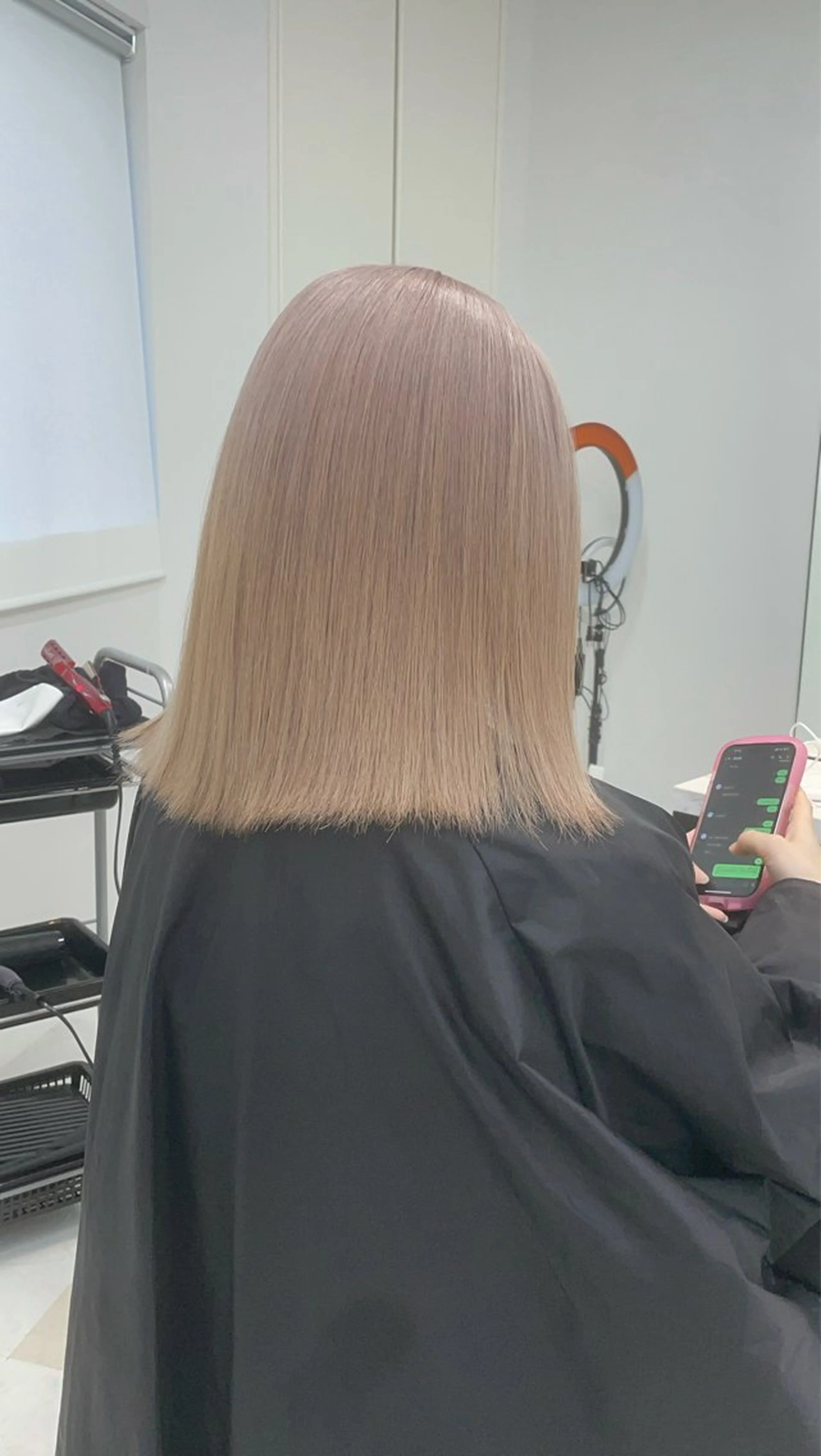 ミディアム カラー ヘアカラー B.Chance カラーリスト　ペーのヘアスタイル